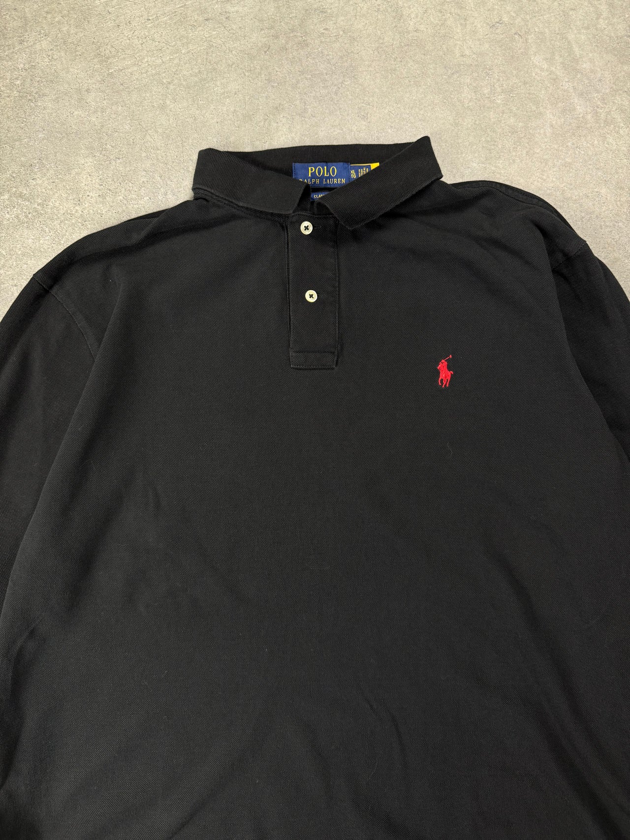 Polo a manica lunga Vintage Ralph Lauren (XL)