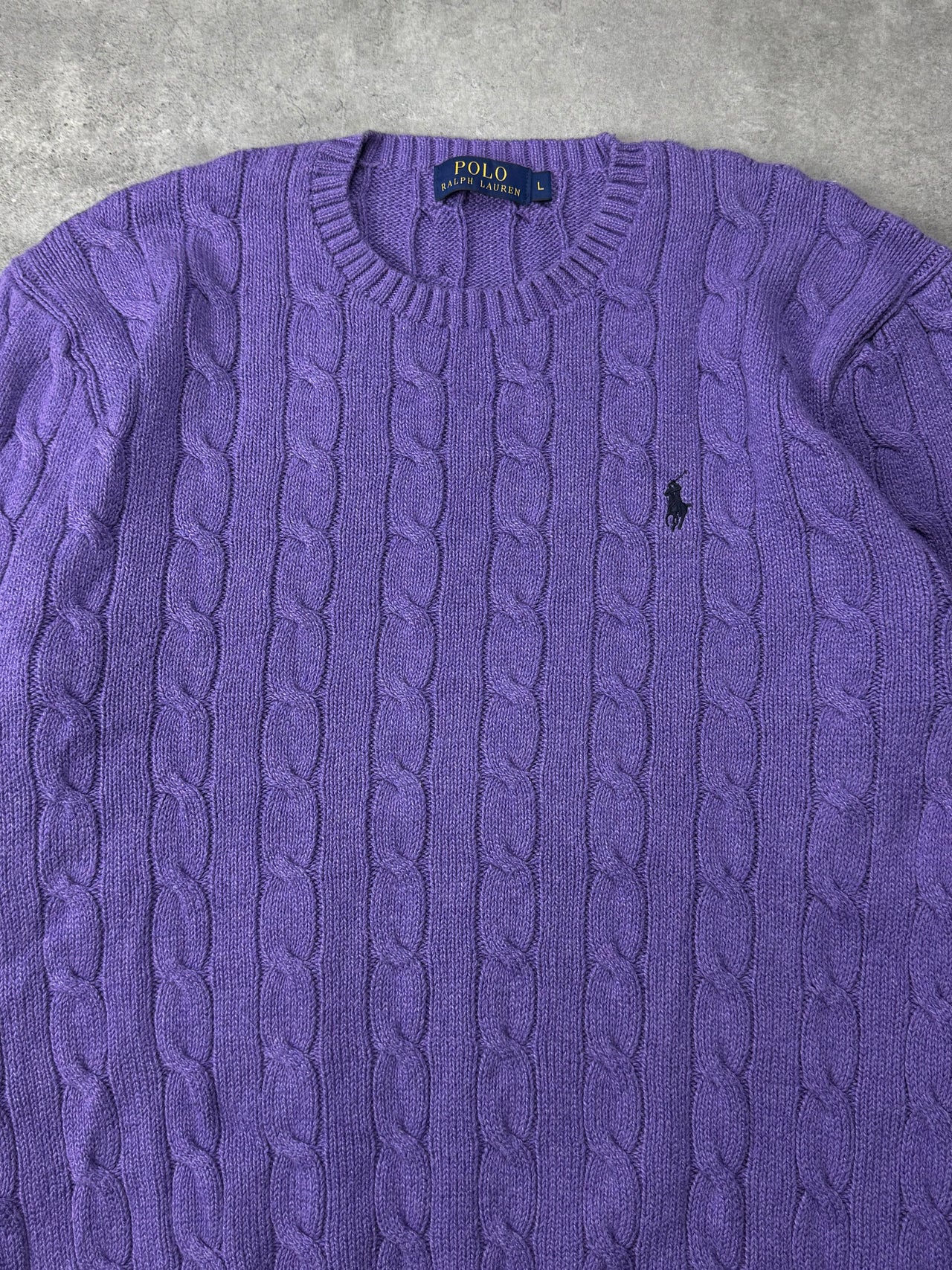 Maglione Cable Knit Vintage Ralph Lauren (L)
