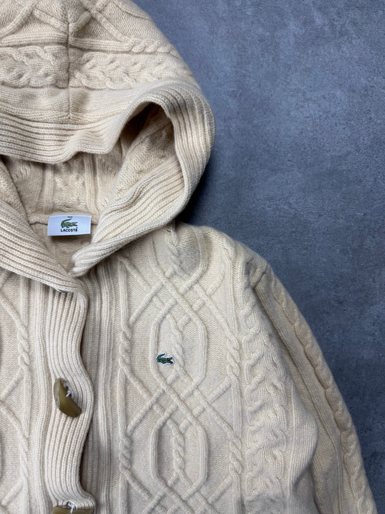 Maglia con alamari Vintage Lacoste (M)