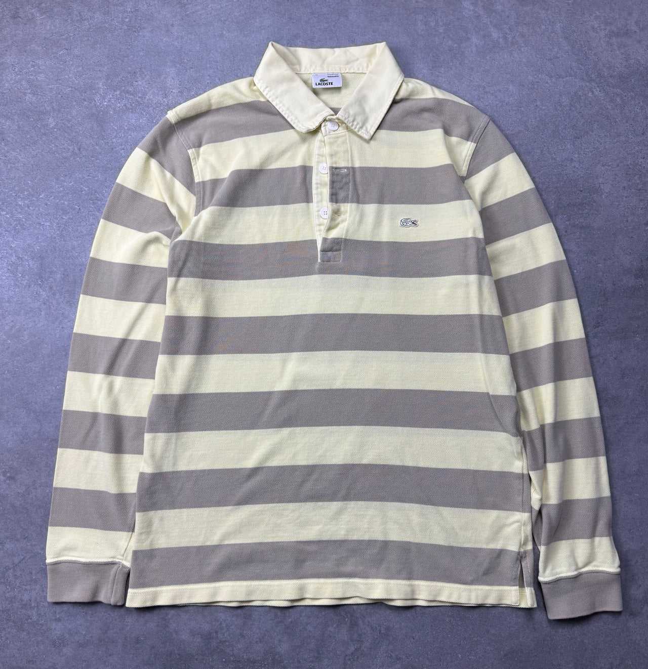 Polo Vintage Lacoste a manica lunga (M)