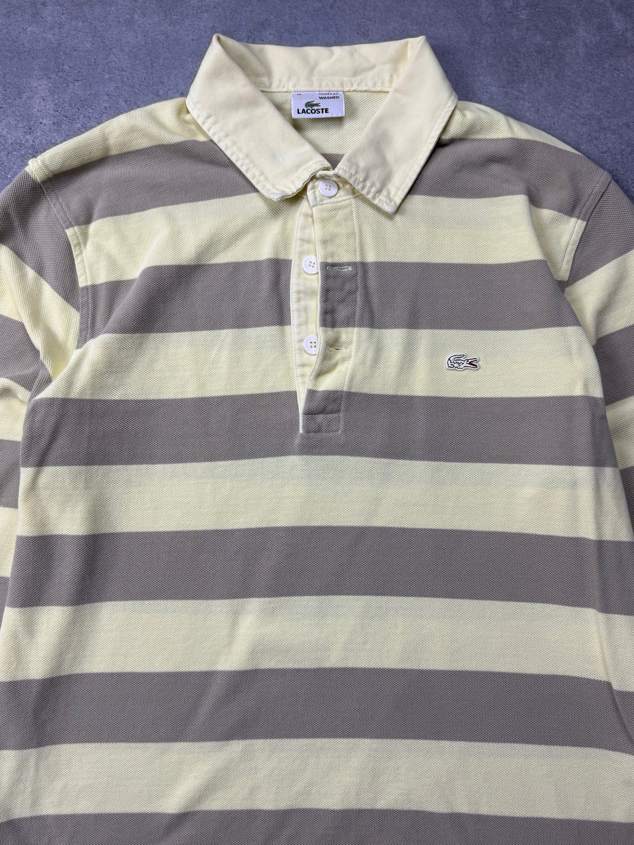 Polo Vintage Lacoste a manica lunga (M)