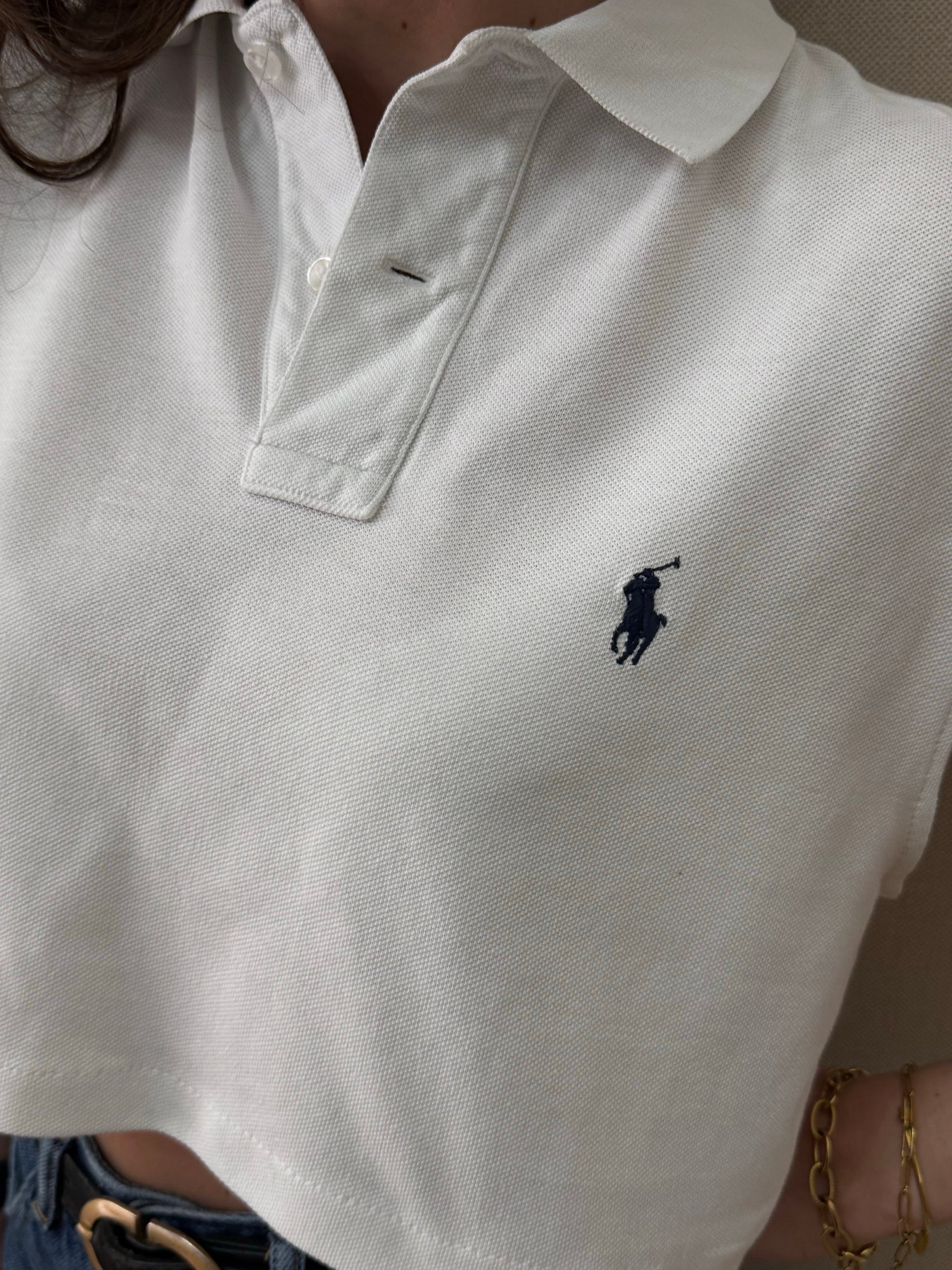 Crop Polo Vintage Ralph Lauren (Taglia Unica)