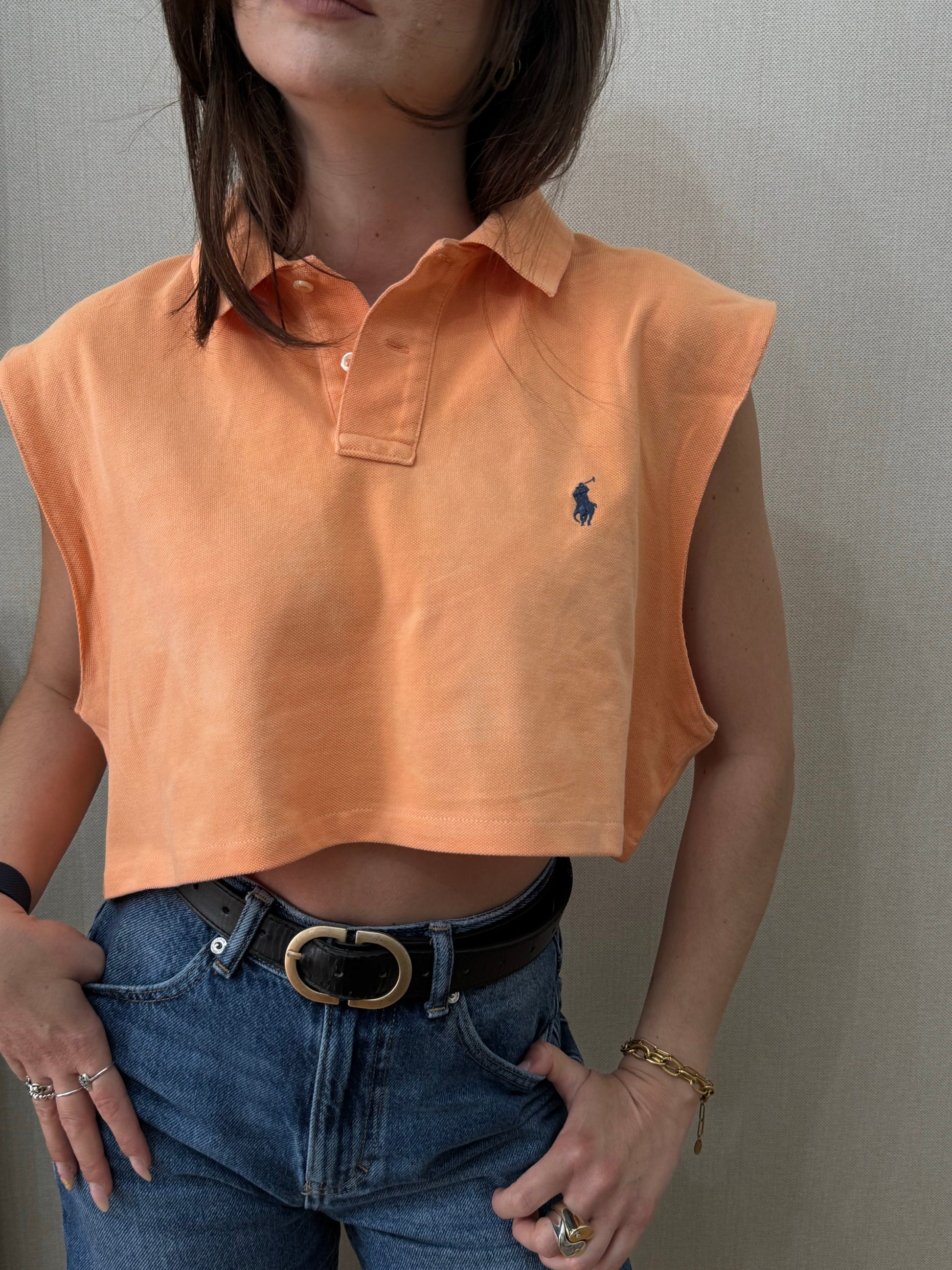 Crop Polo Vintage Ralph Lauren (Taglia Unica)