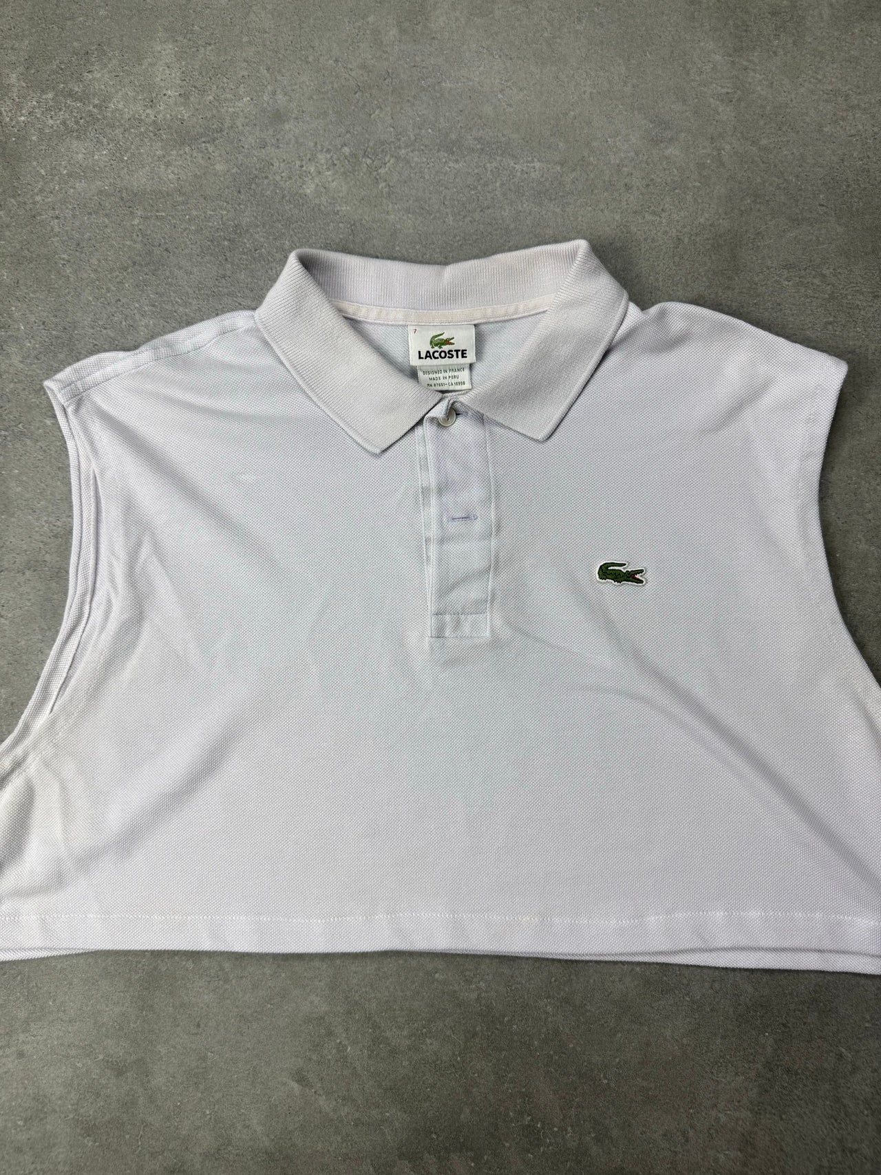 Crop Top Vintage Lacoste (Taglia Unica)