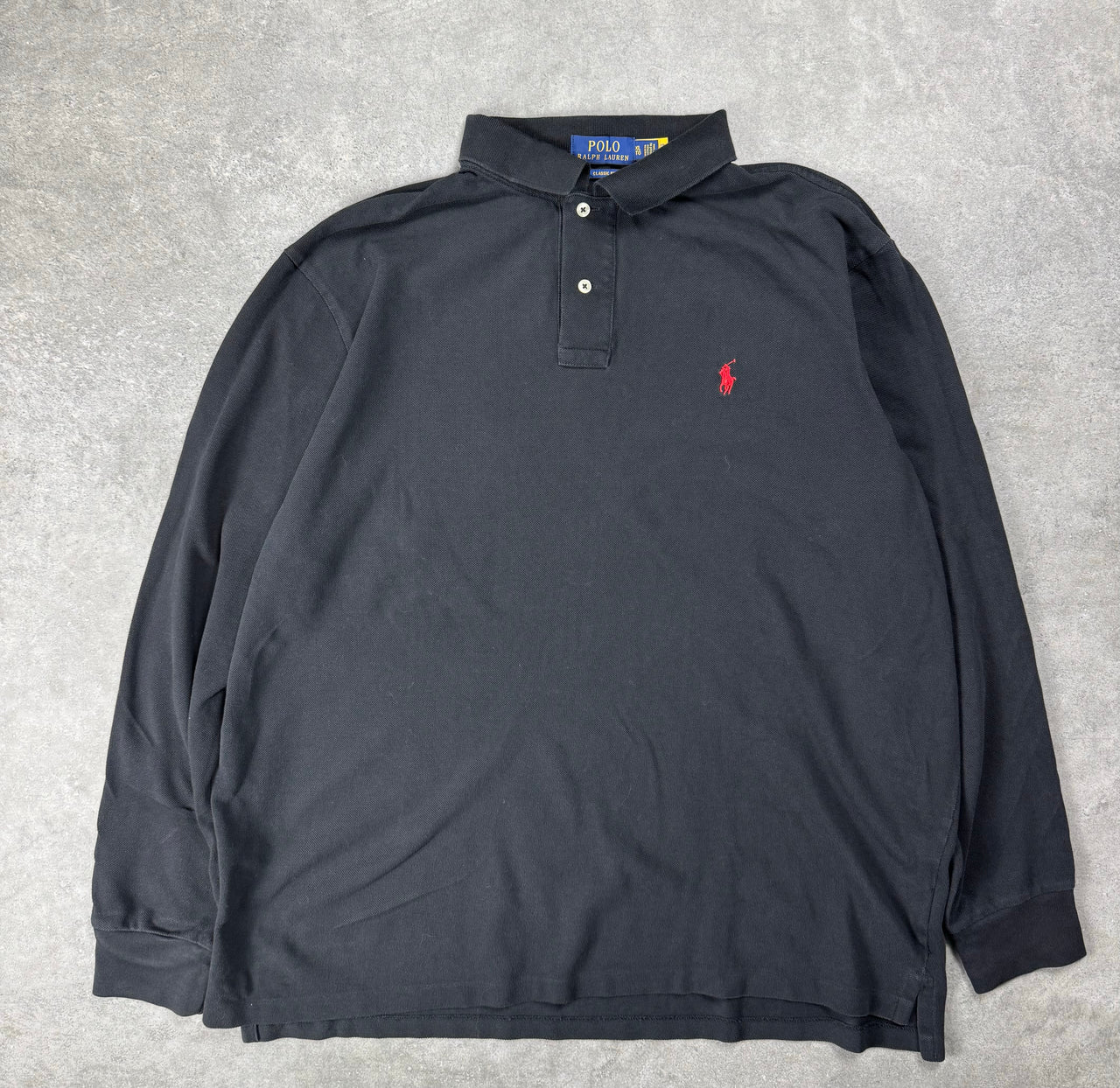 Polo a manica lunga Vintage Ralph Lauren (XL)