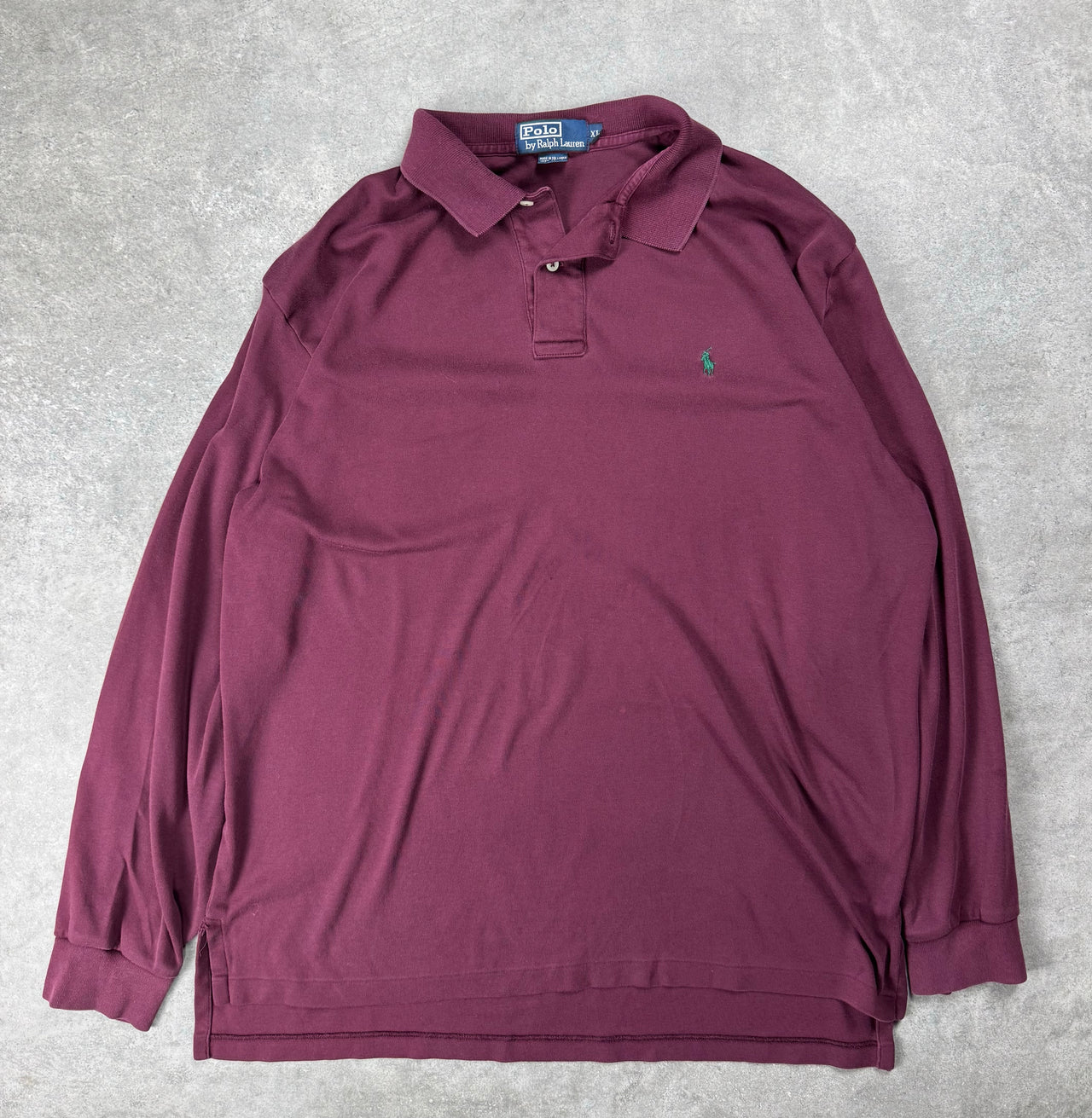 Polo a manica lunga Vintage Ralph Lauren (XL)