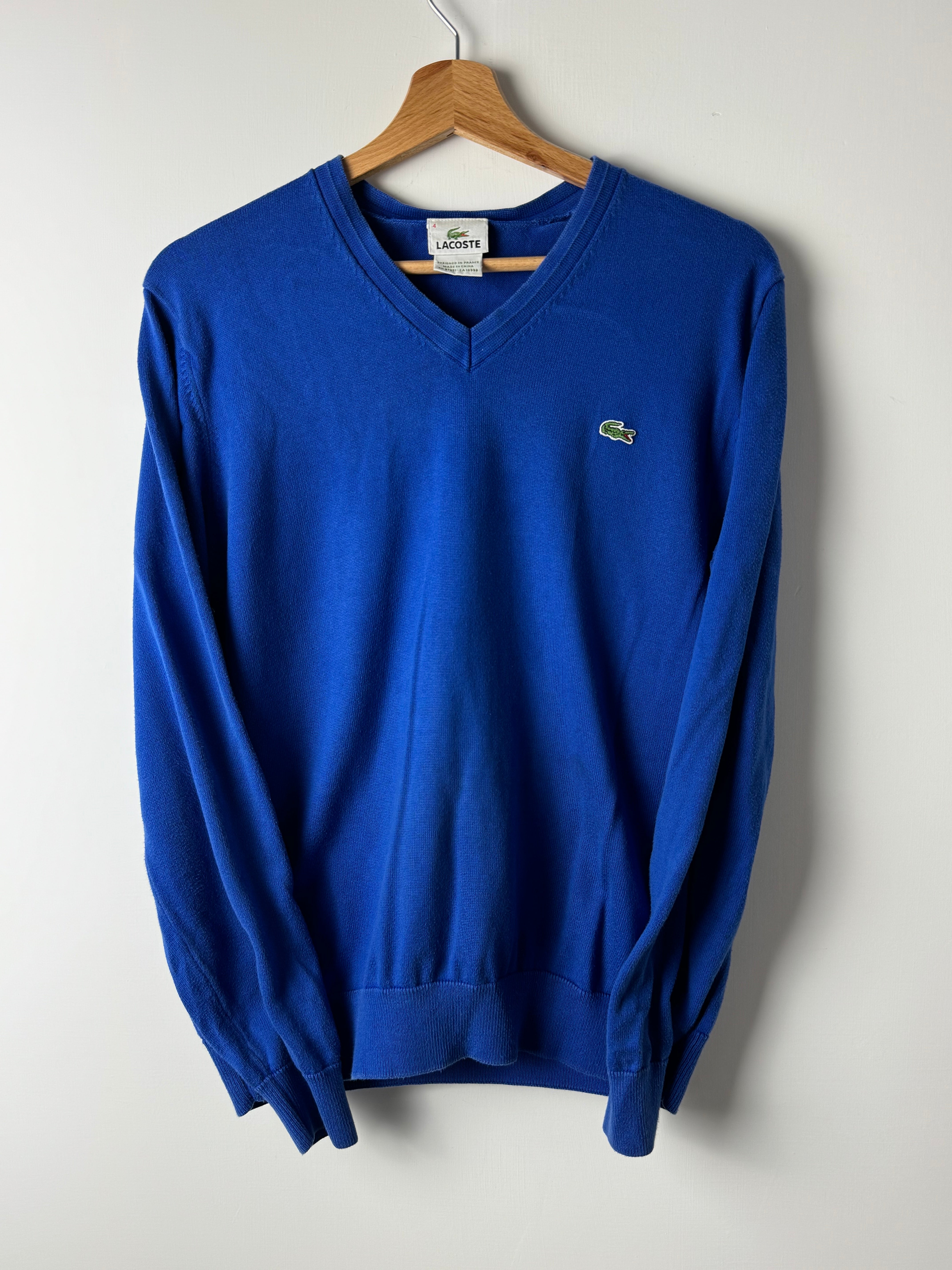 Maglione scollo a V Lacoste Blu - M