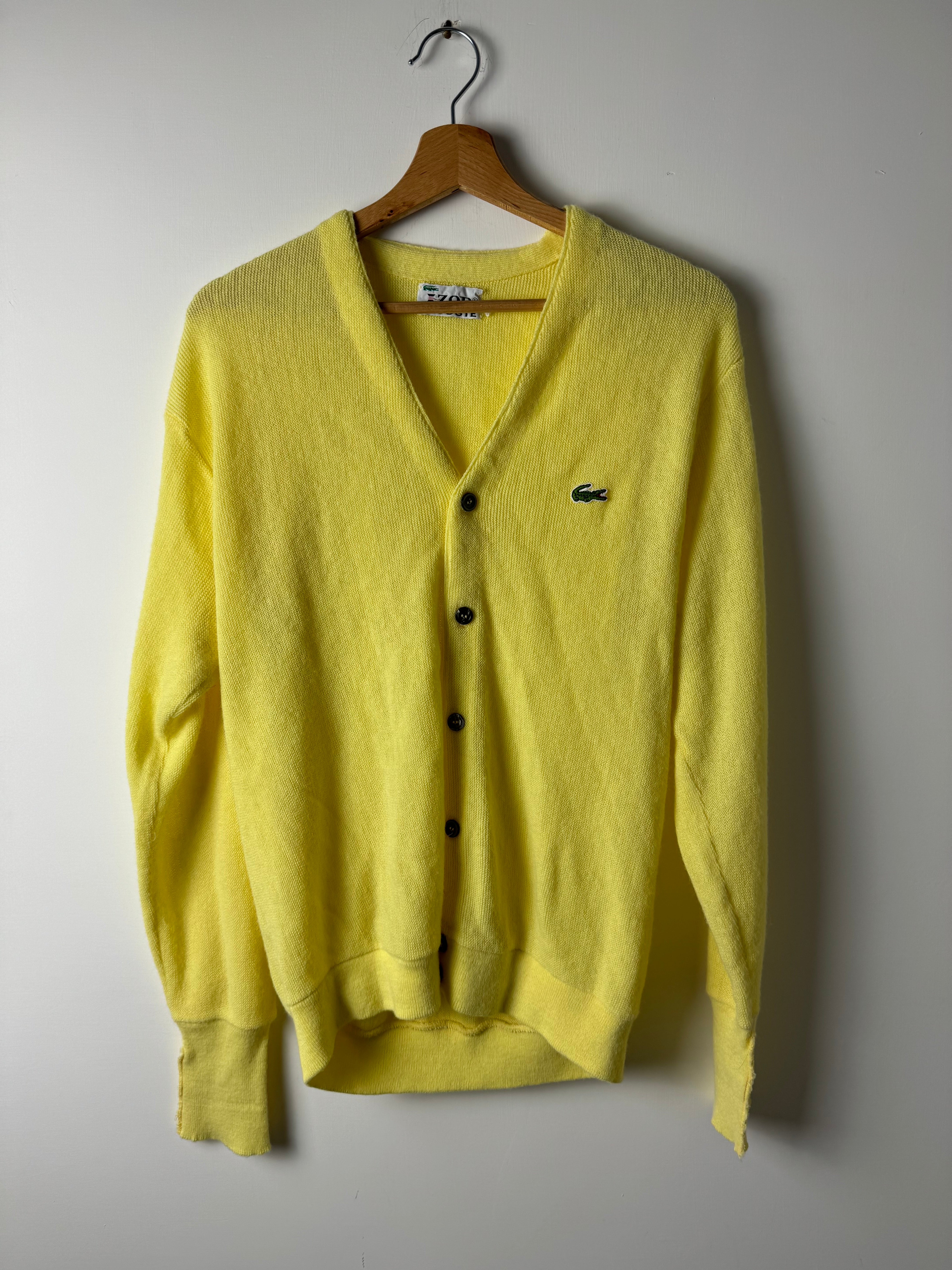 Cardigan Lacoste Giallo - M