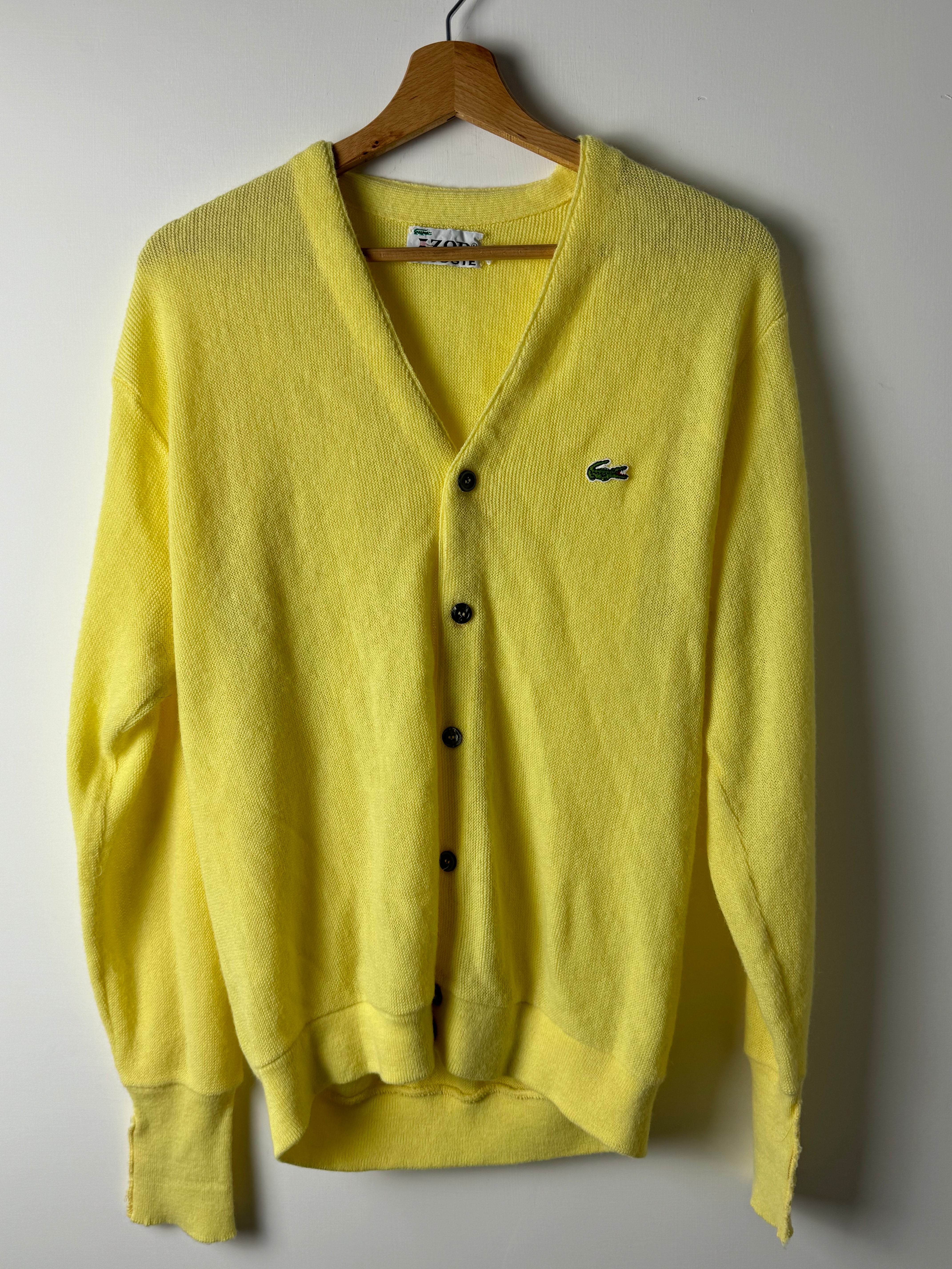 Cardigan Lacoste Giallo - M