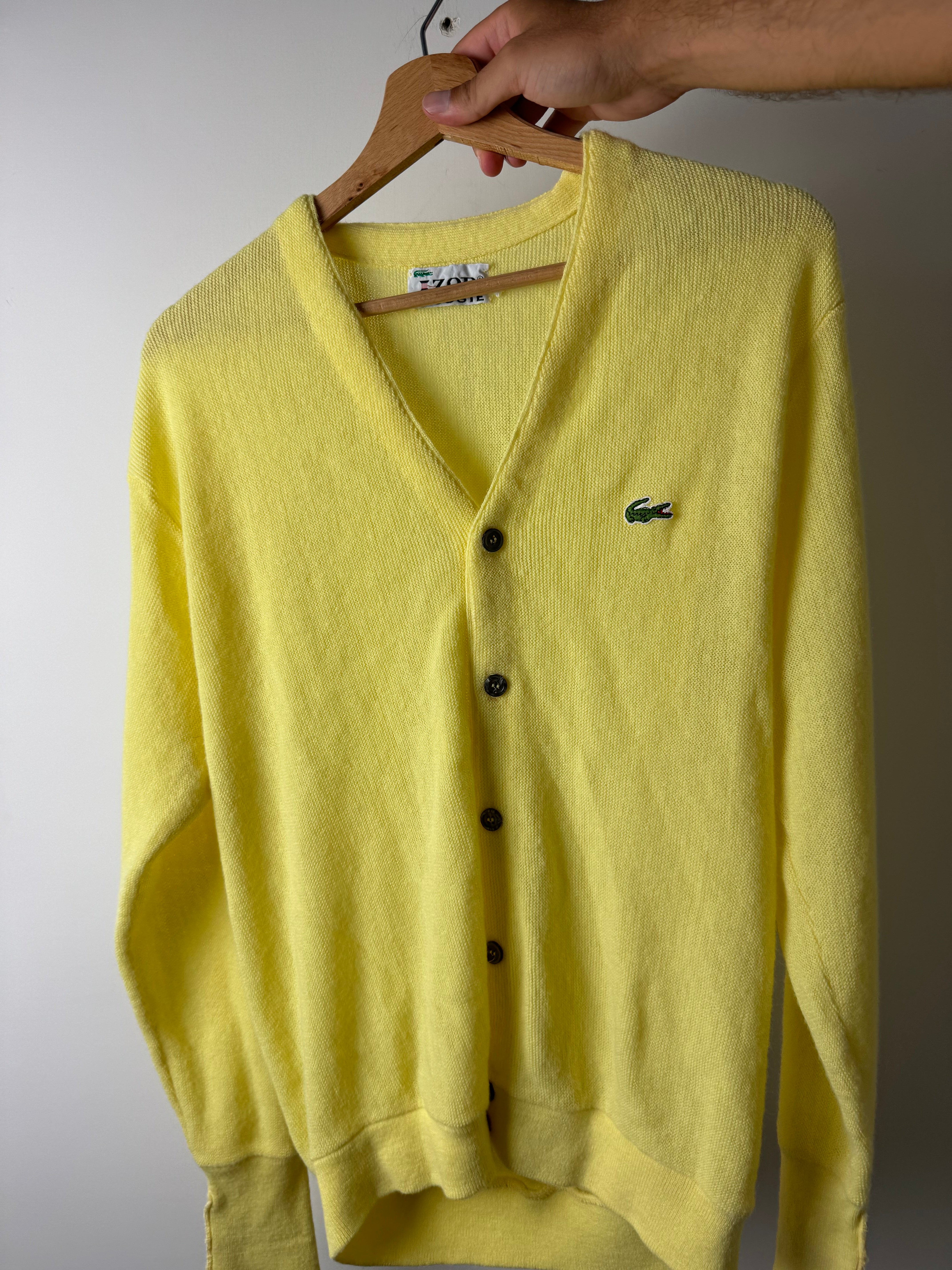 Cardigan Lacoste Giallo - M