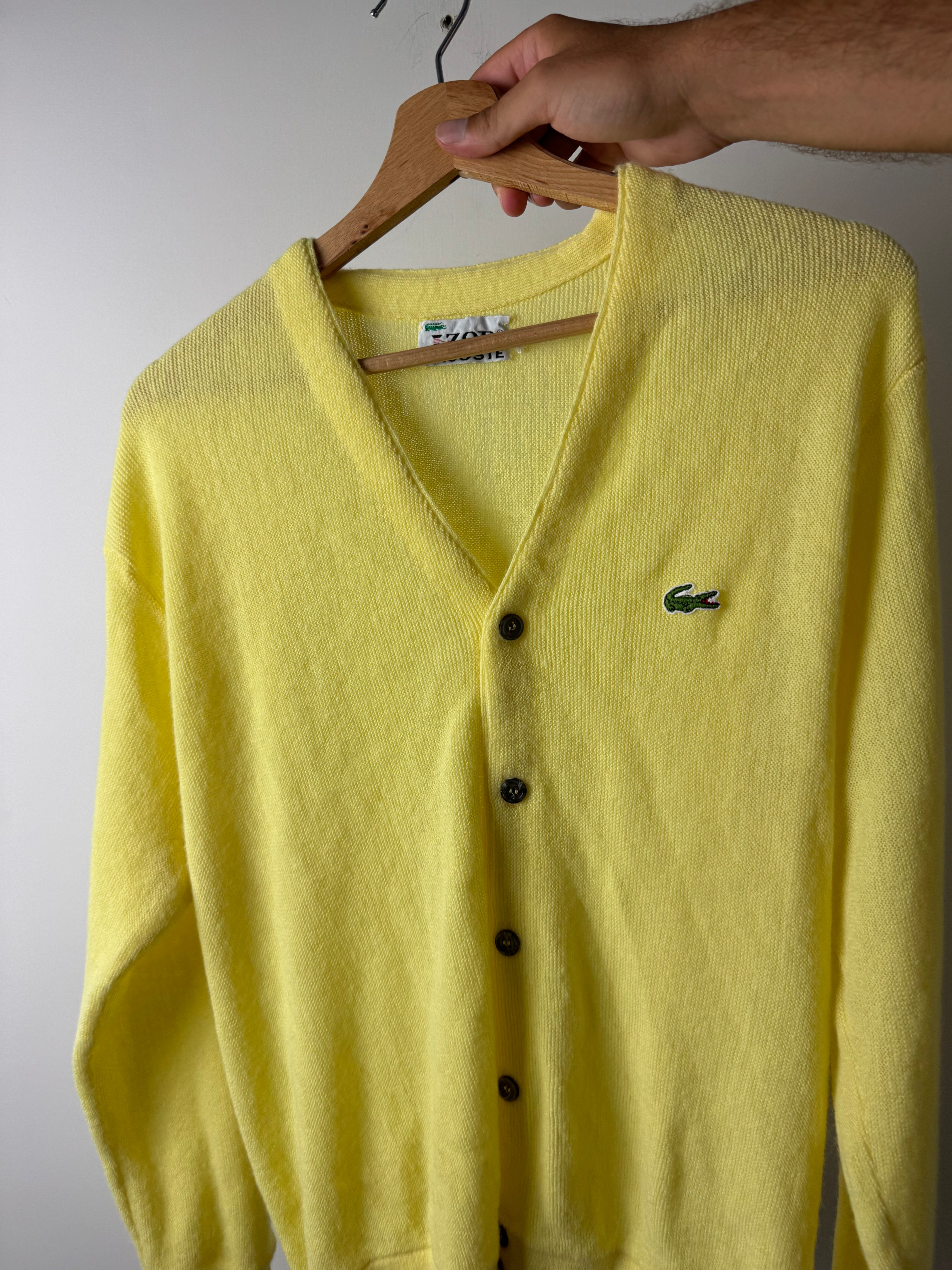 Cardigan Lacoste Giallo - M