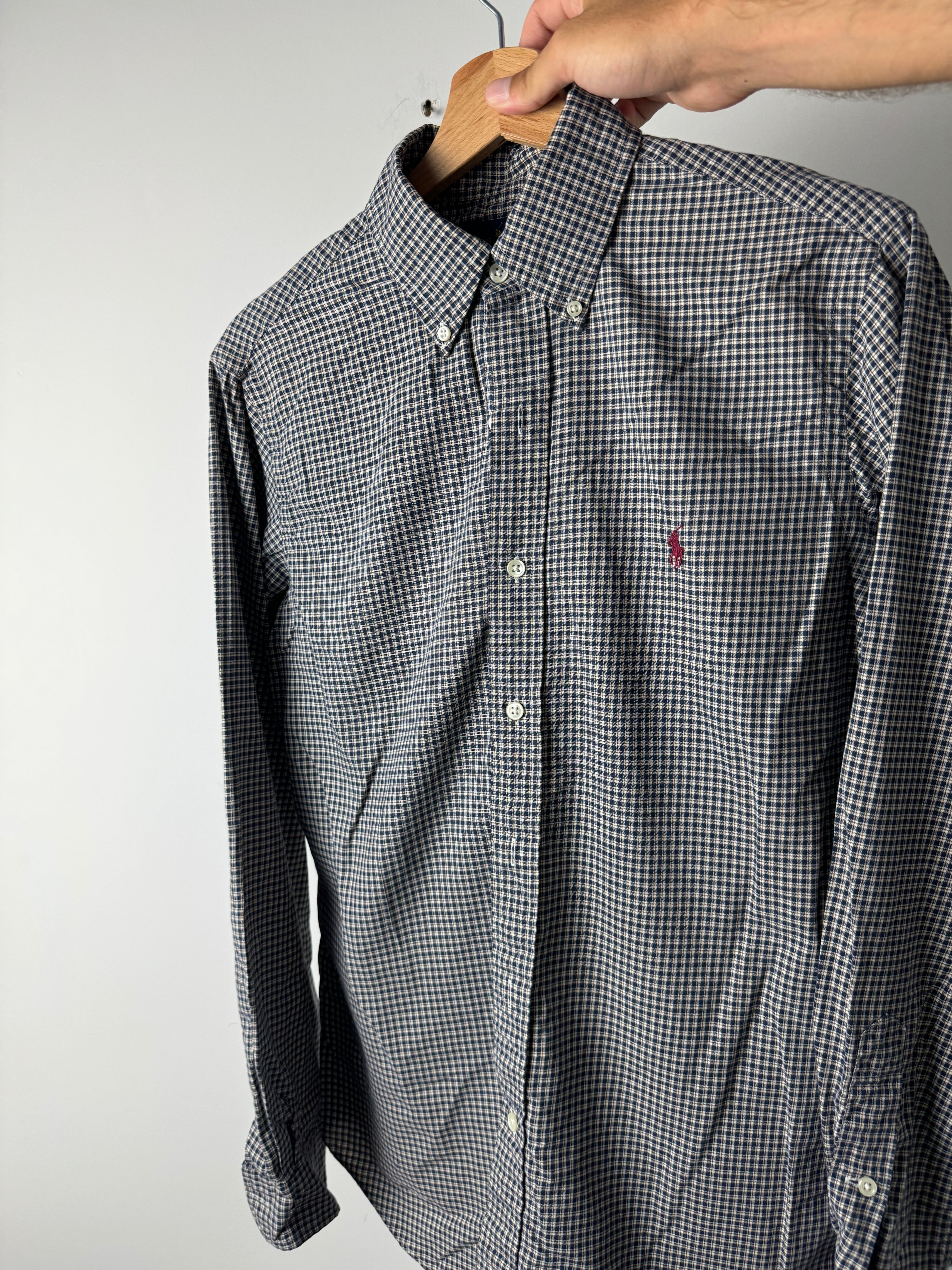 Camicia Ralph Lauren blu a quadretti - S