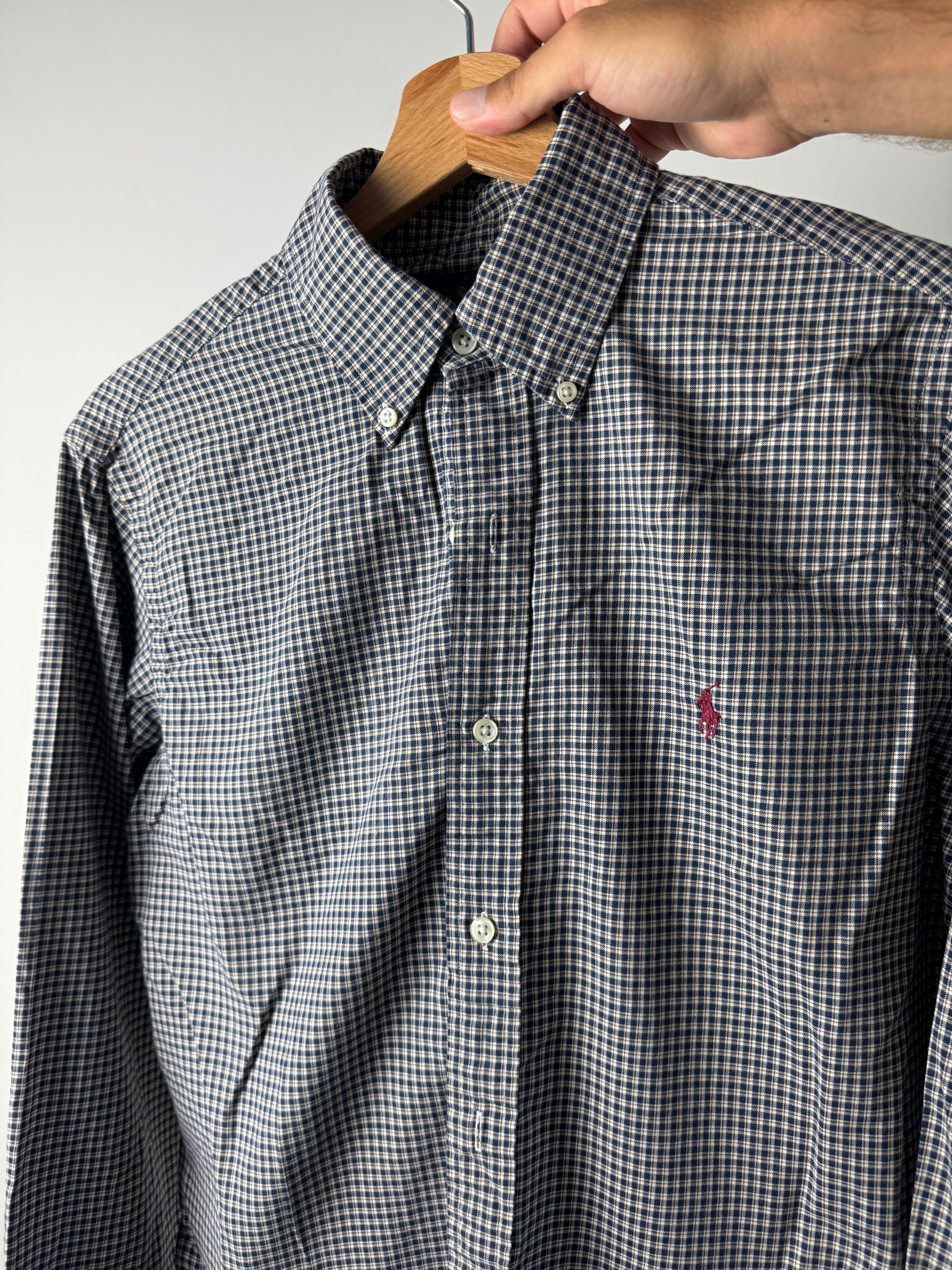 Camicia Ralph Lauren blu a quadretti - S