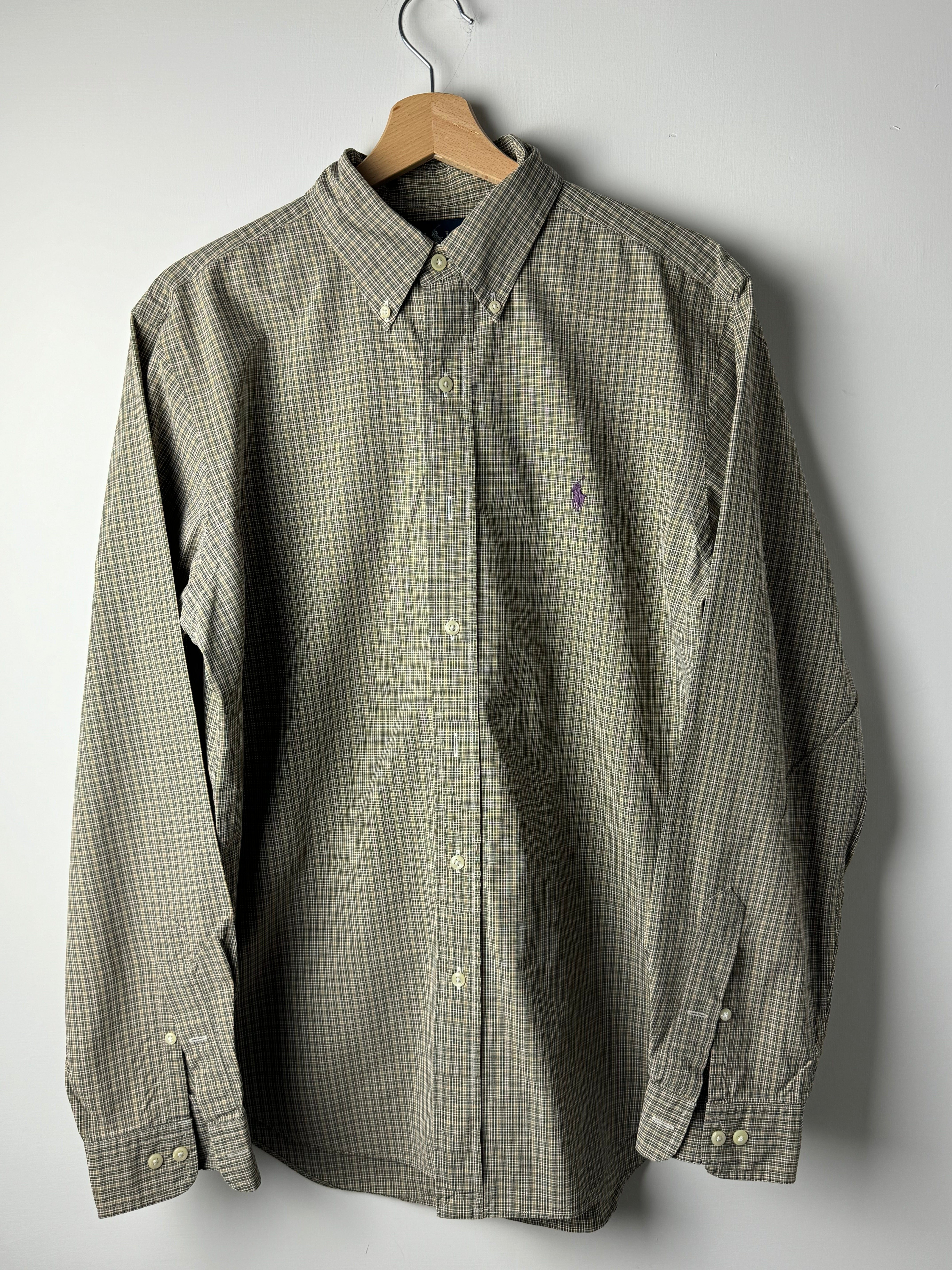 Camicia Ralph Lauren a quadrettini verdi - M