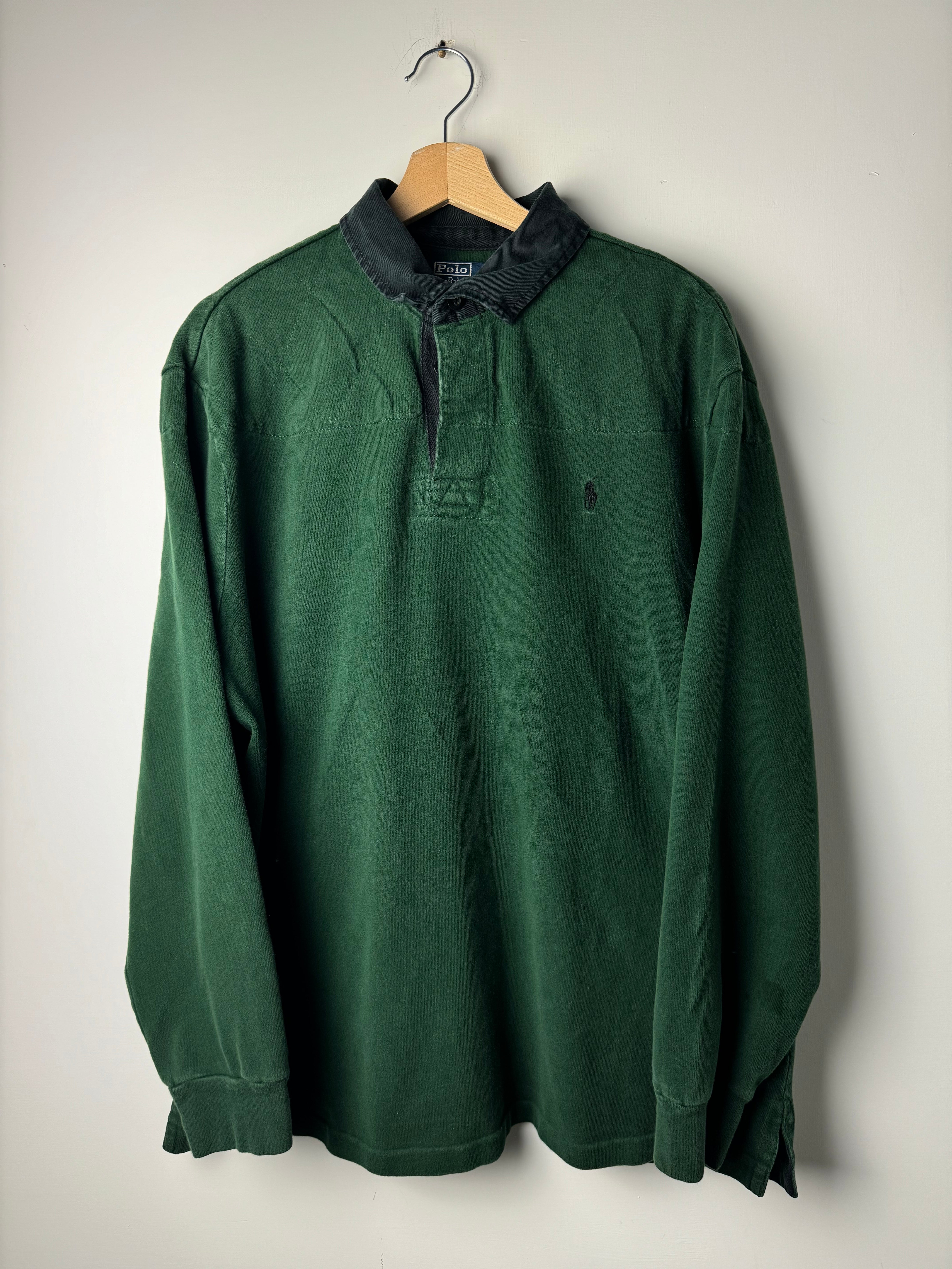 Polo Rugby Ralph Lauren Verde scuro - L