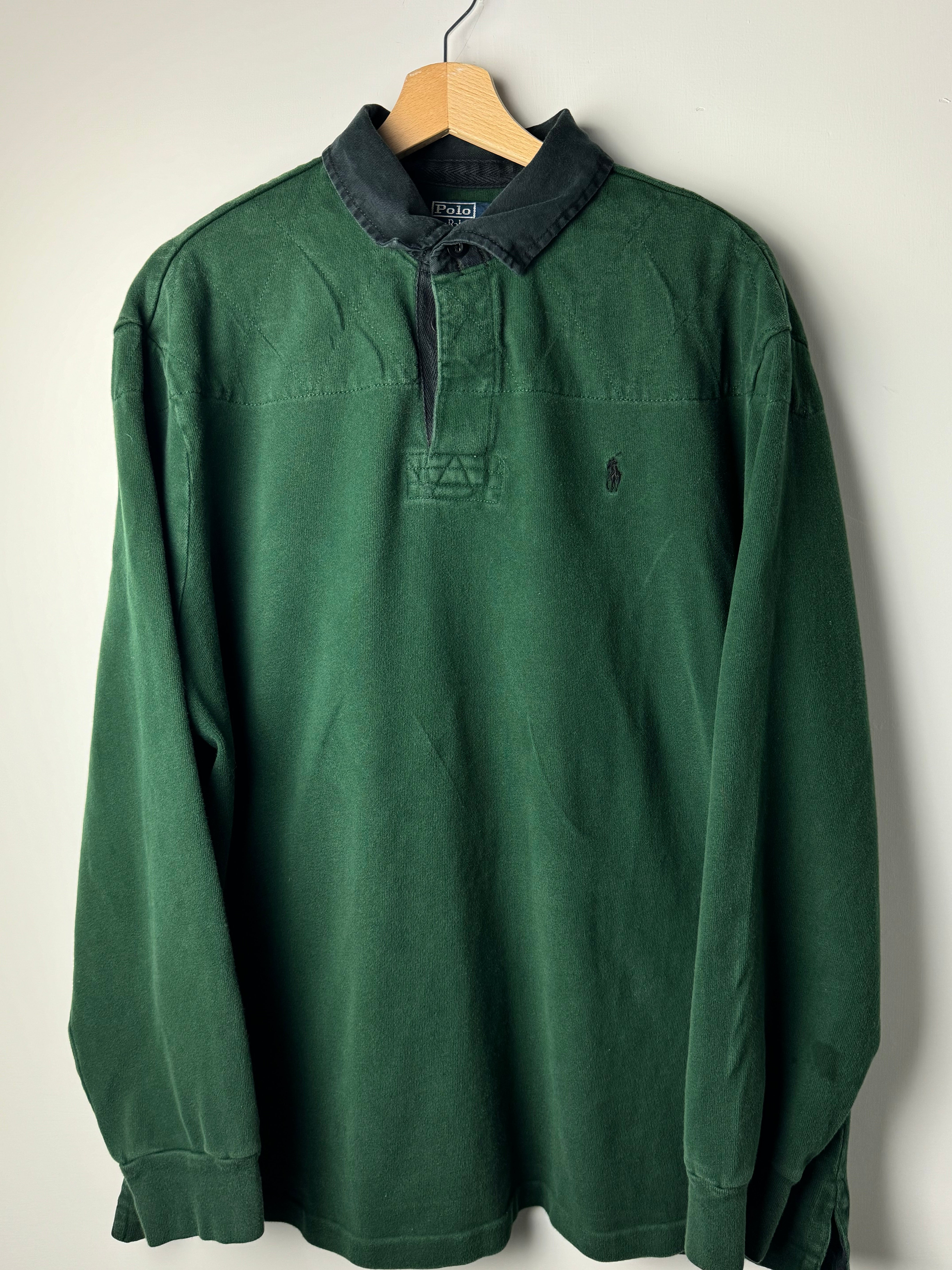 Polo Rugby Ralph Lauren Verde scuro - L