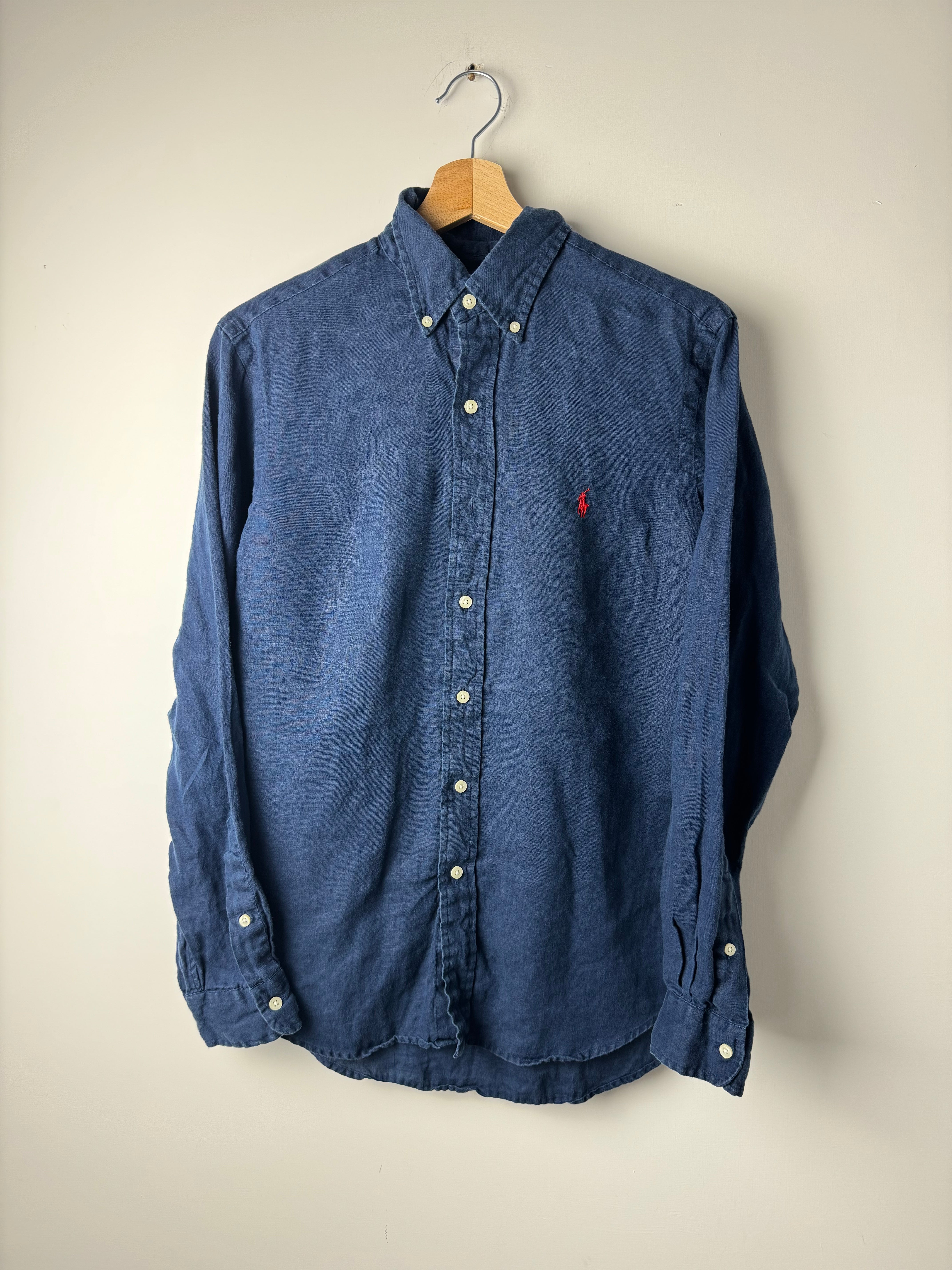 Camicia Ralph Lauren Blu lino - S