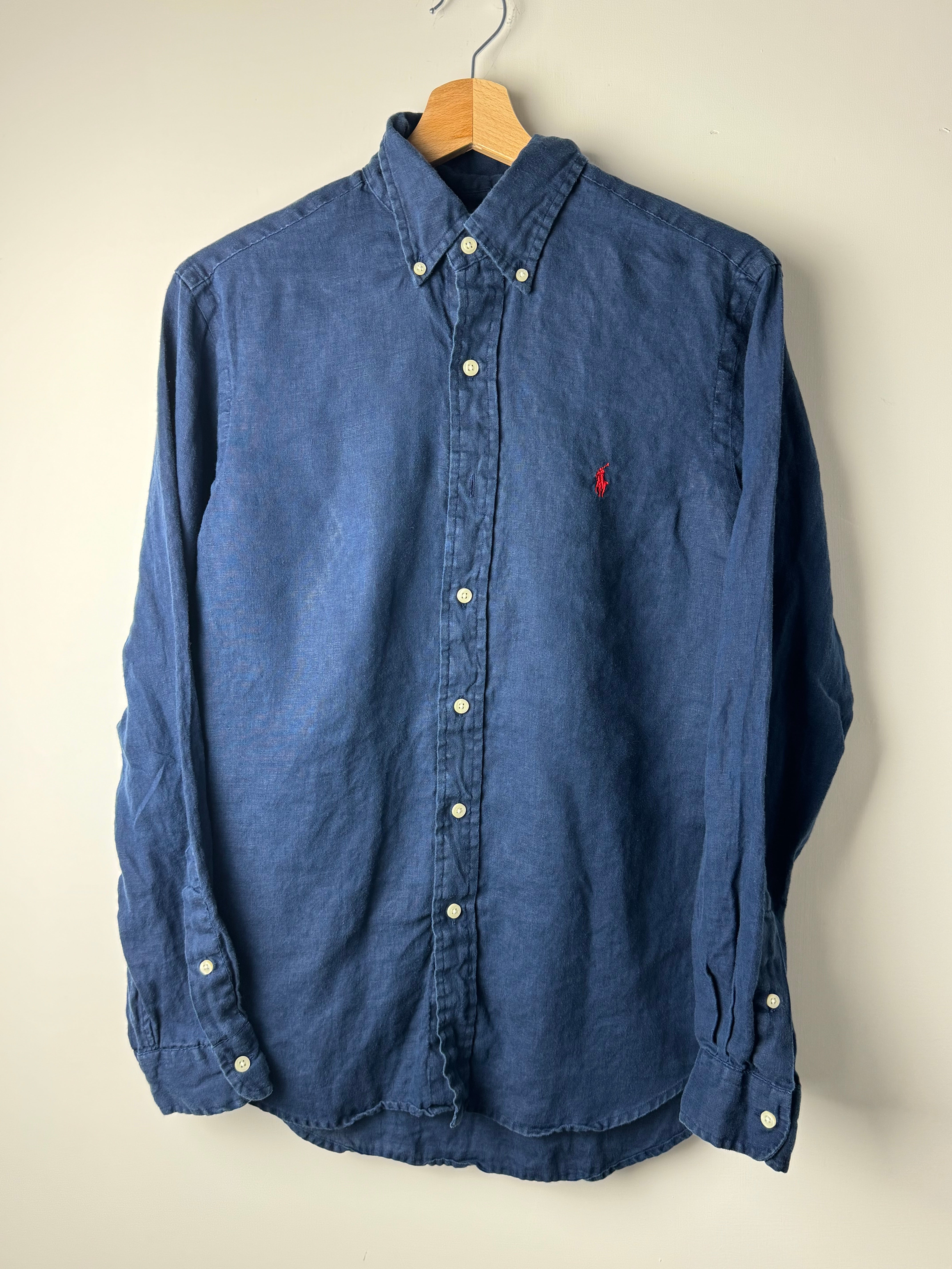 Camicia Ralph Lauren Blu lino - S