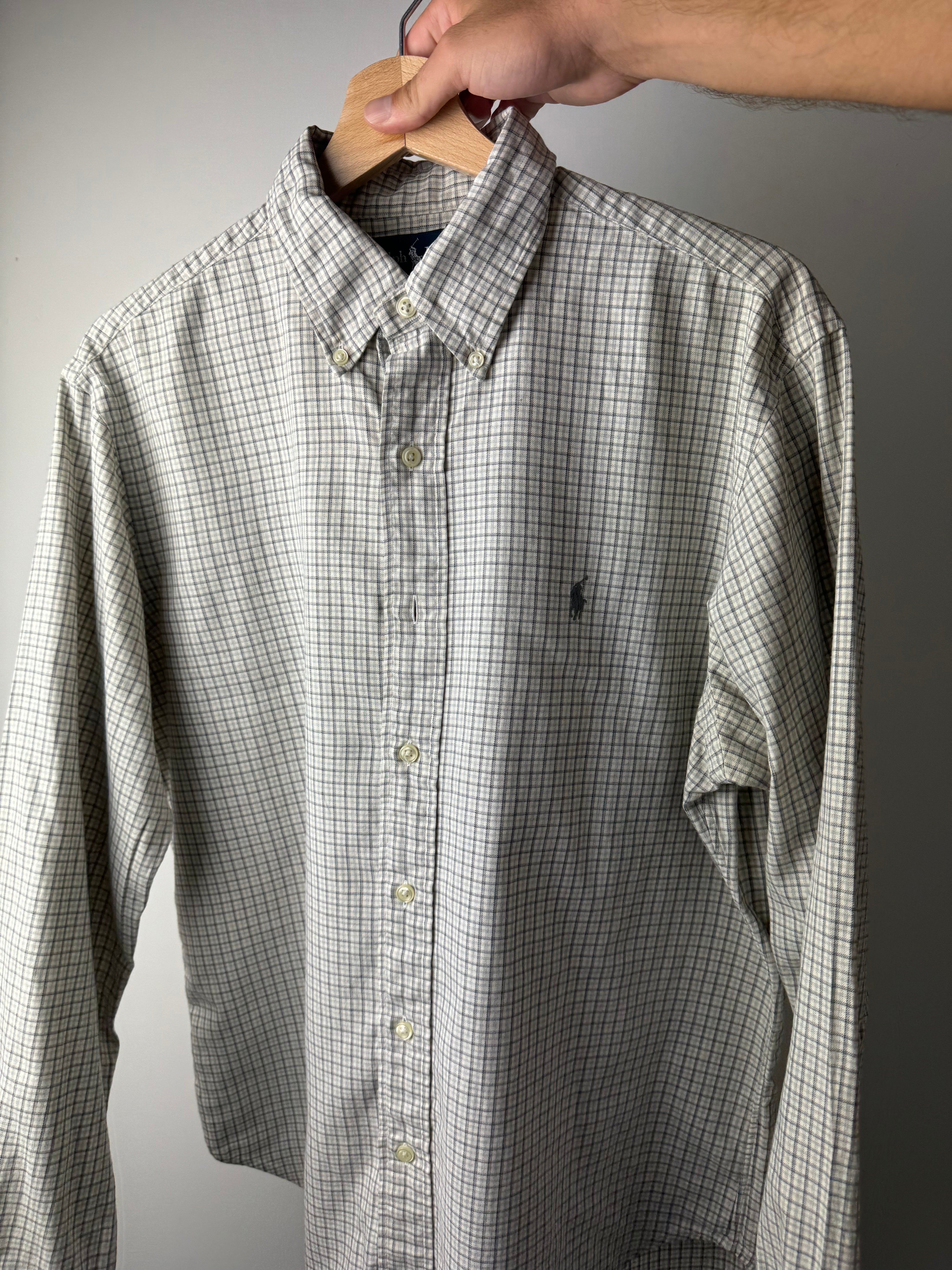 Camicia Ralph Lauren a quadretti grigio - M