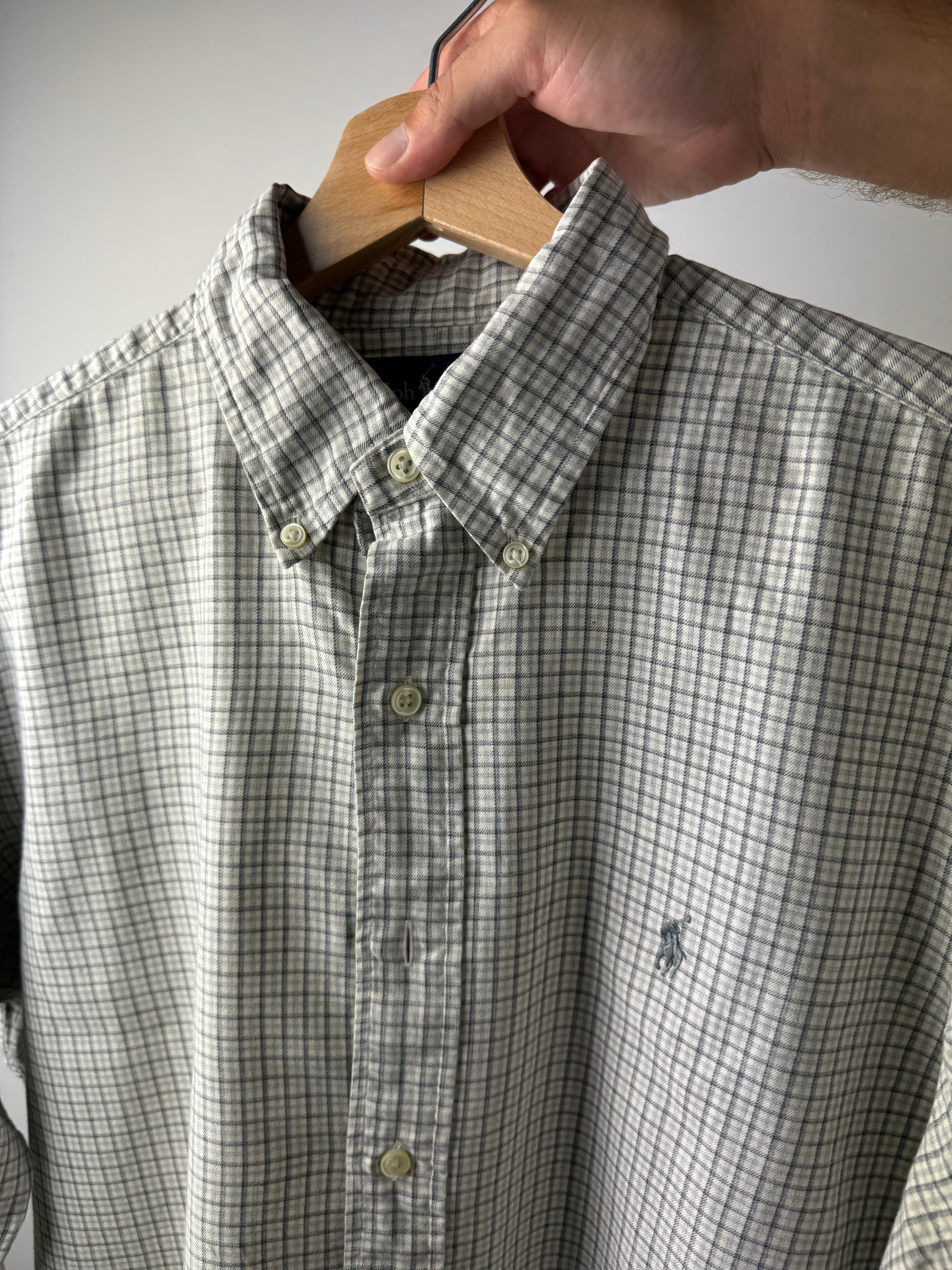 Camicia Ralph Lauren a quadretti grigio - M