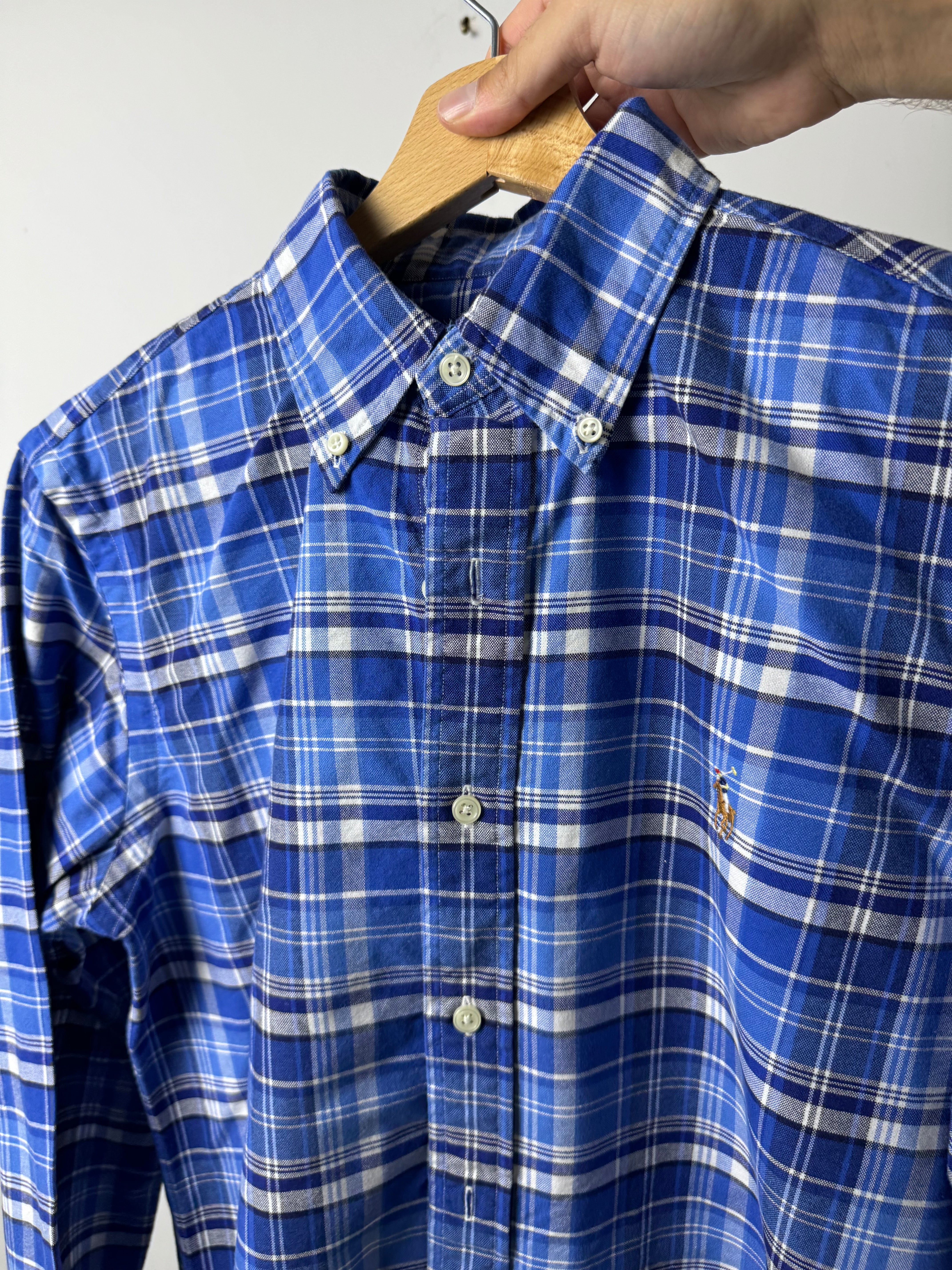 Camicia Ralph Lauren a quadroni blu - S