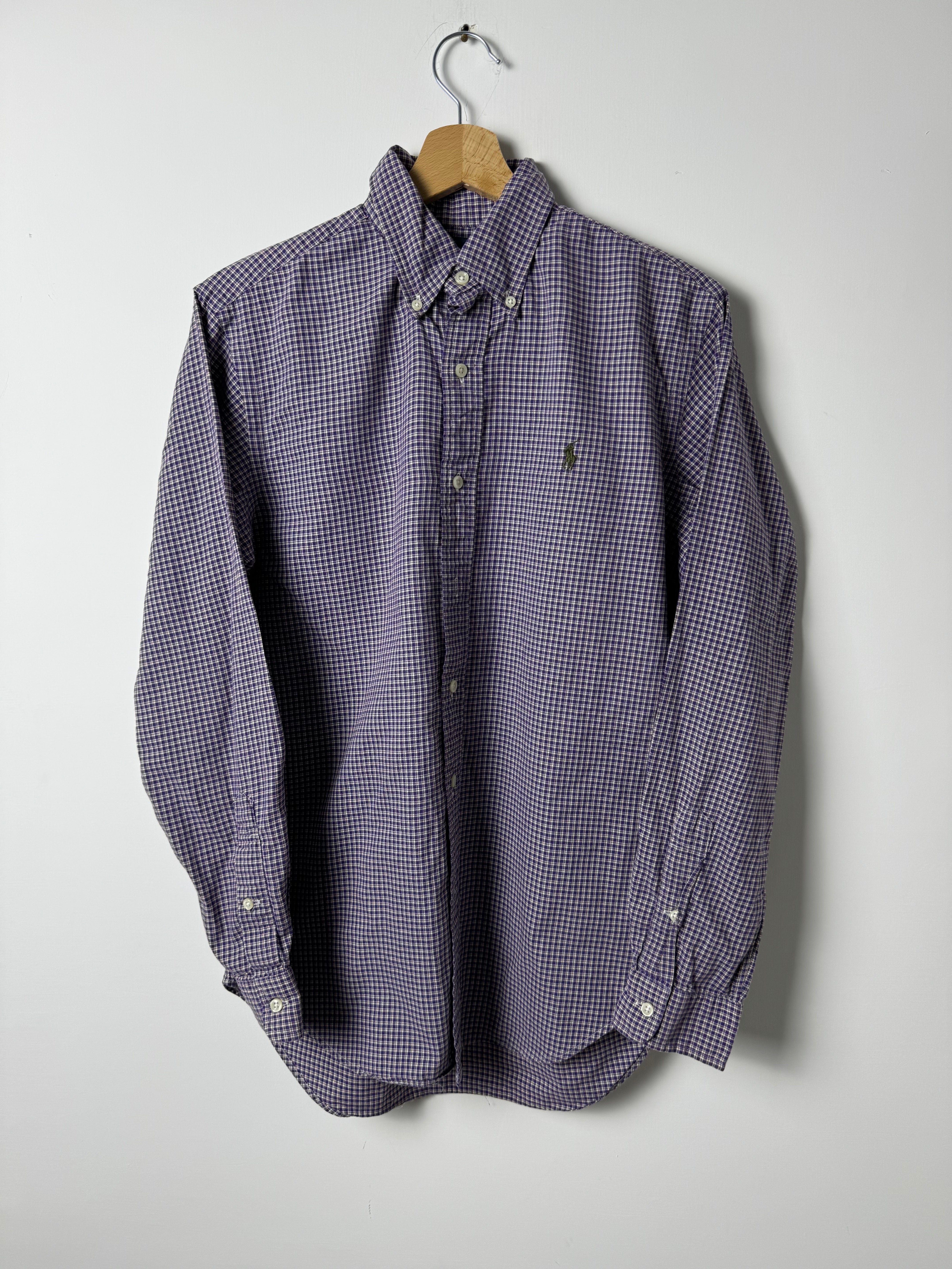 Camicia Ralph Lauren a quadretti viola - S