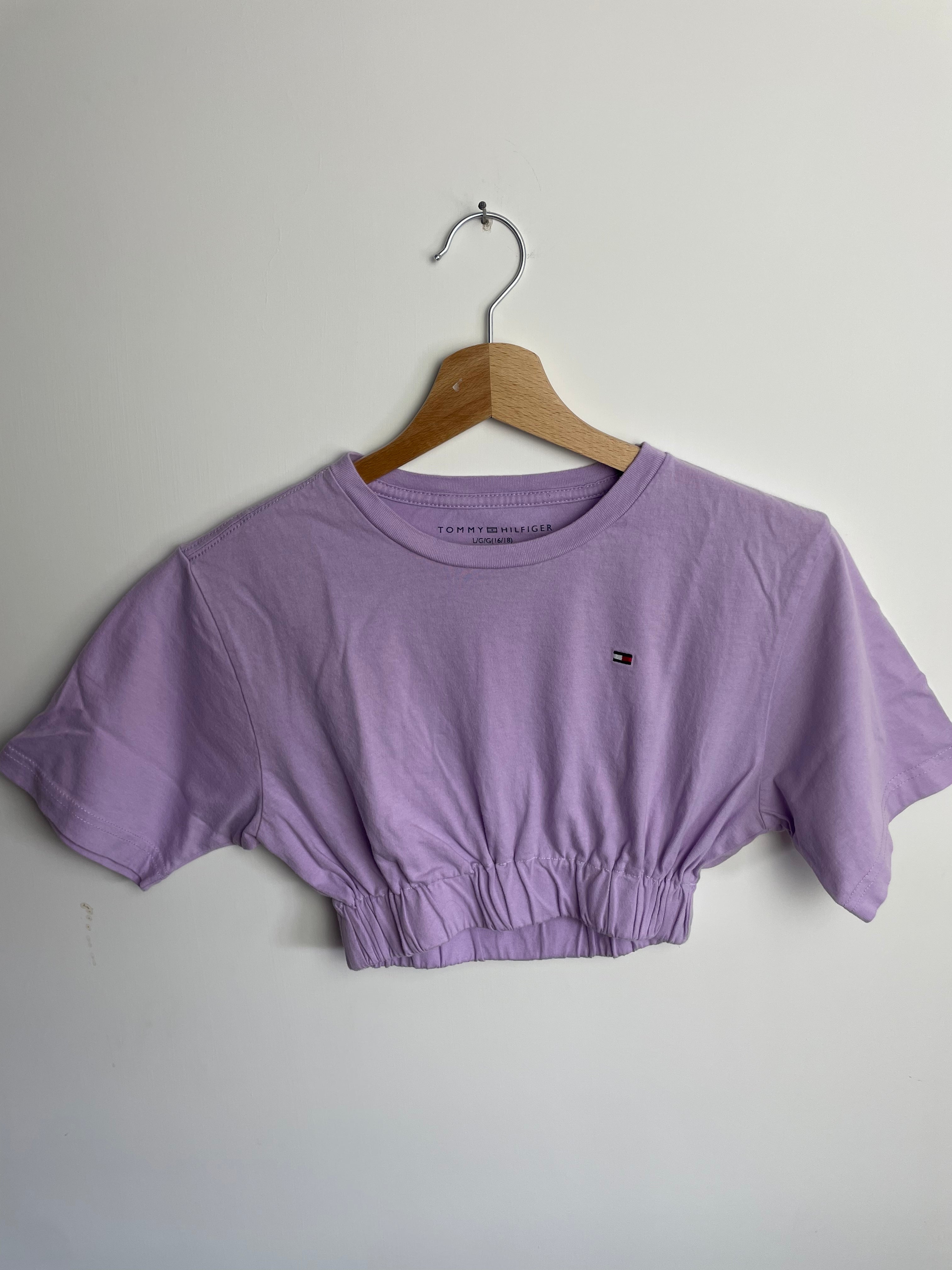 Tommy Hilfiger Lilac Crop Top - One Size