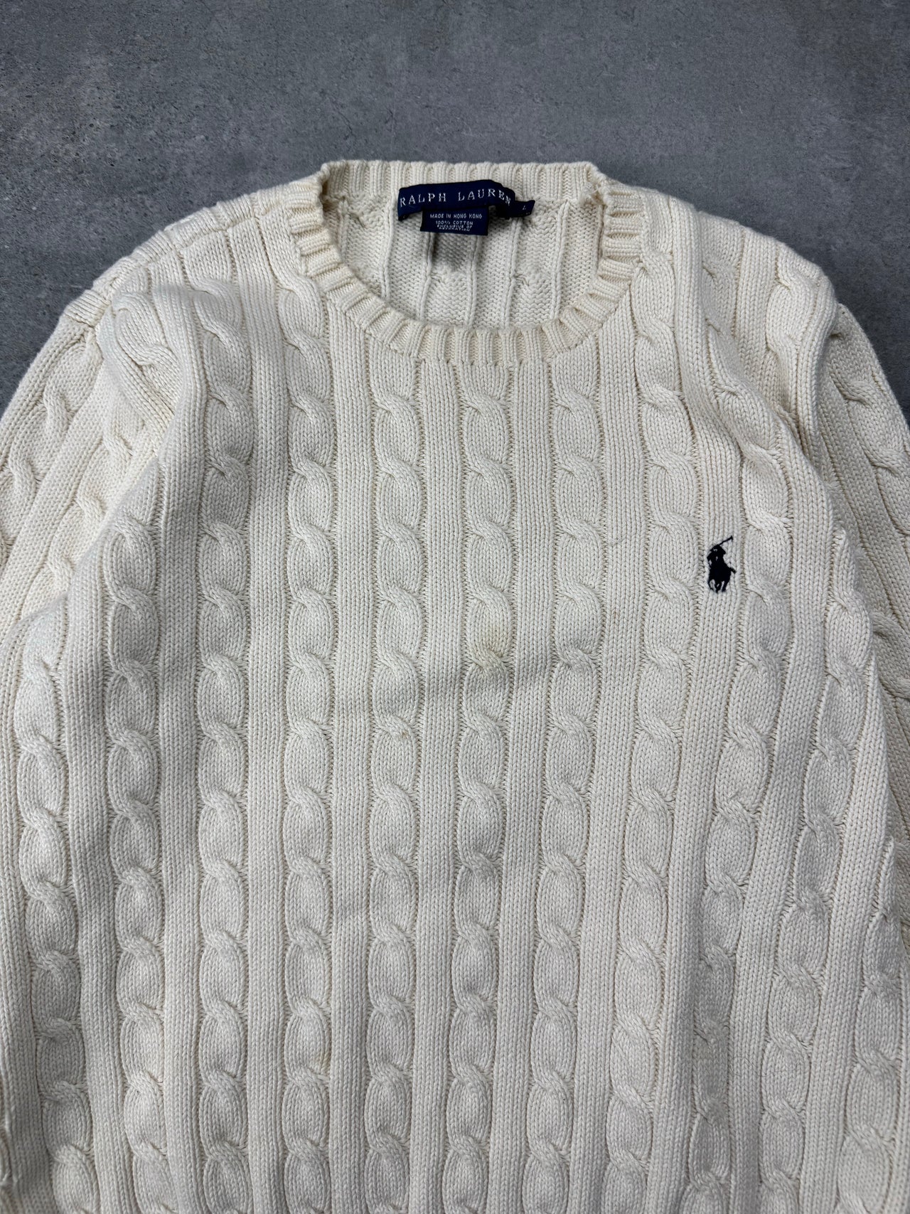 Maglione Cable Knit Vintage Ralph Lauren (L Donna)
