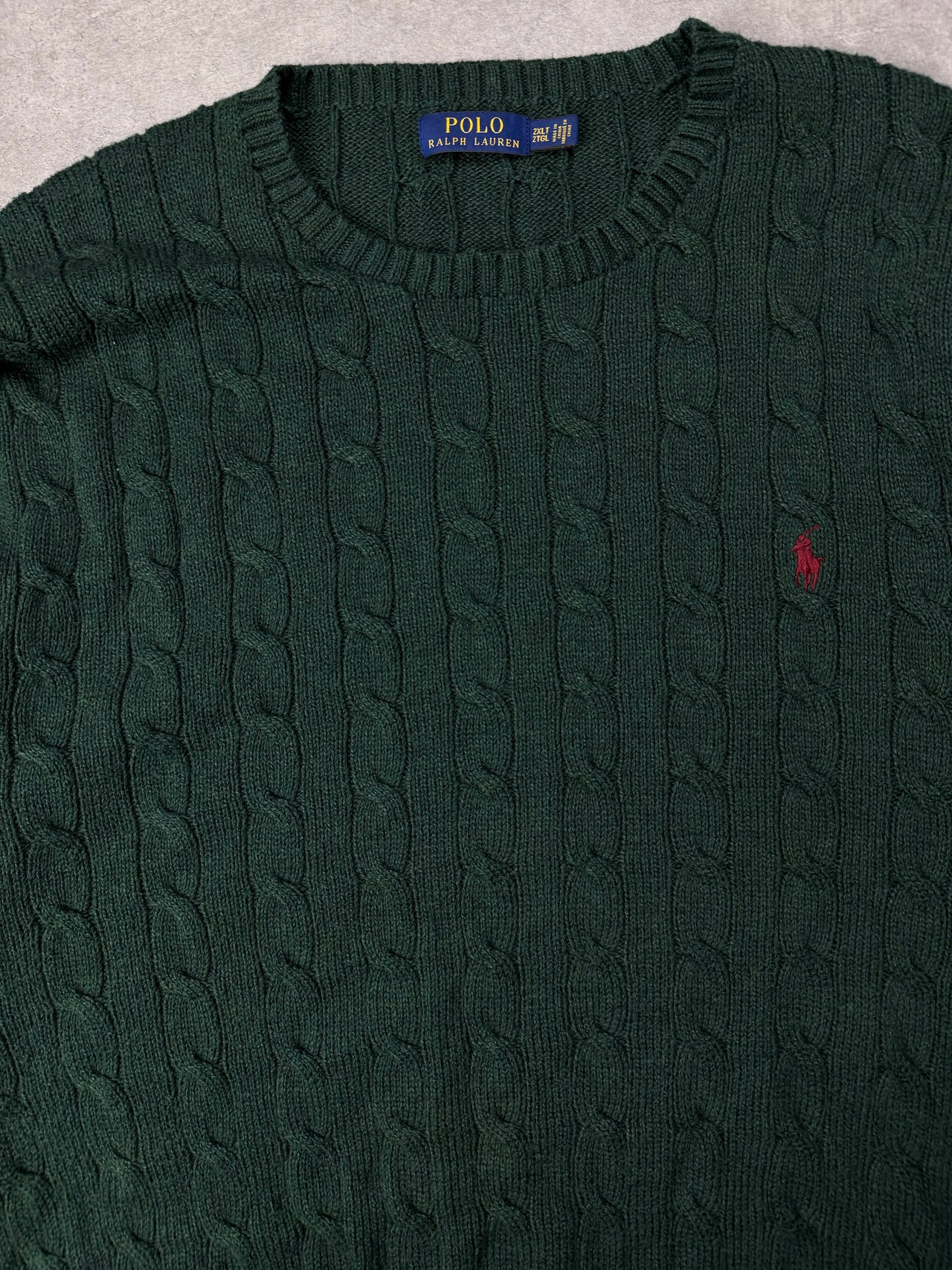 Maglione Cable Knit Vintage Ralph Lauren (XXL Tall)