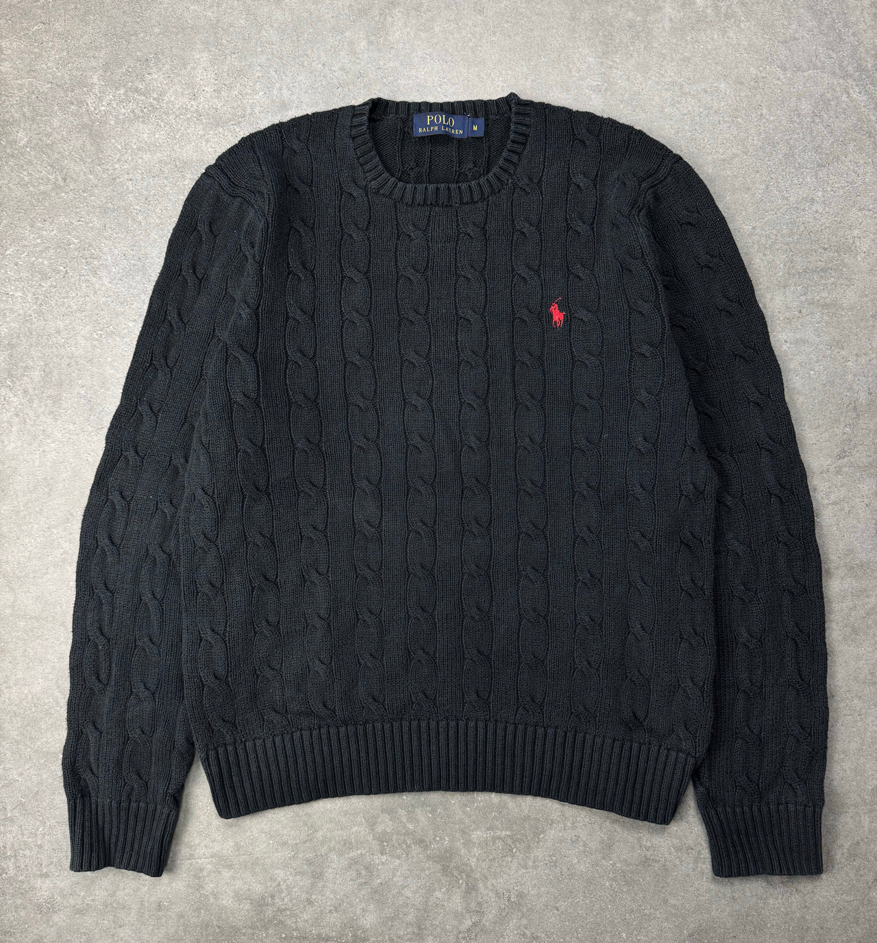 Ralph Lauren Vintage Cable Knit Sweater (M)