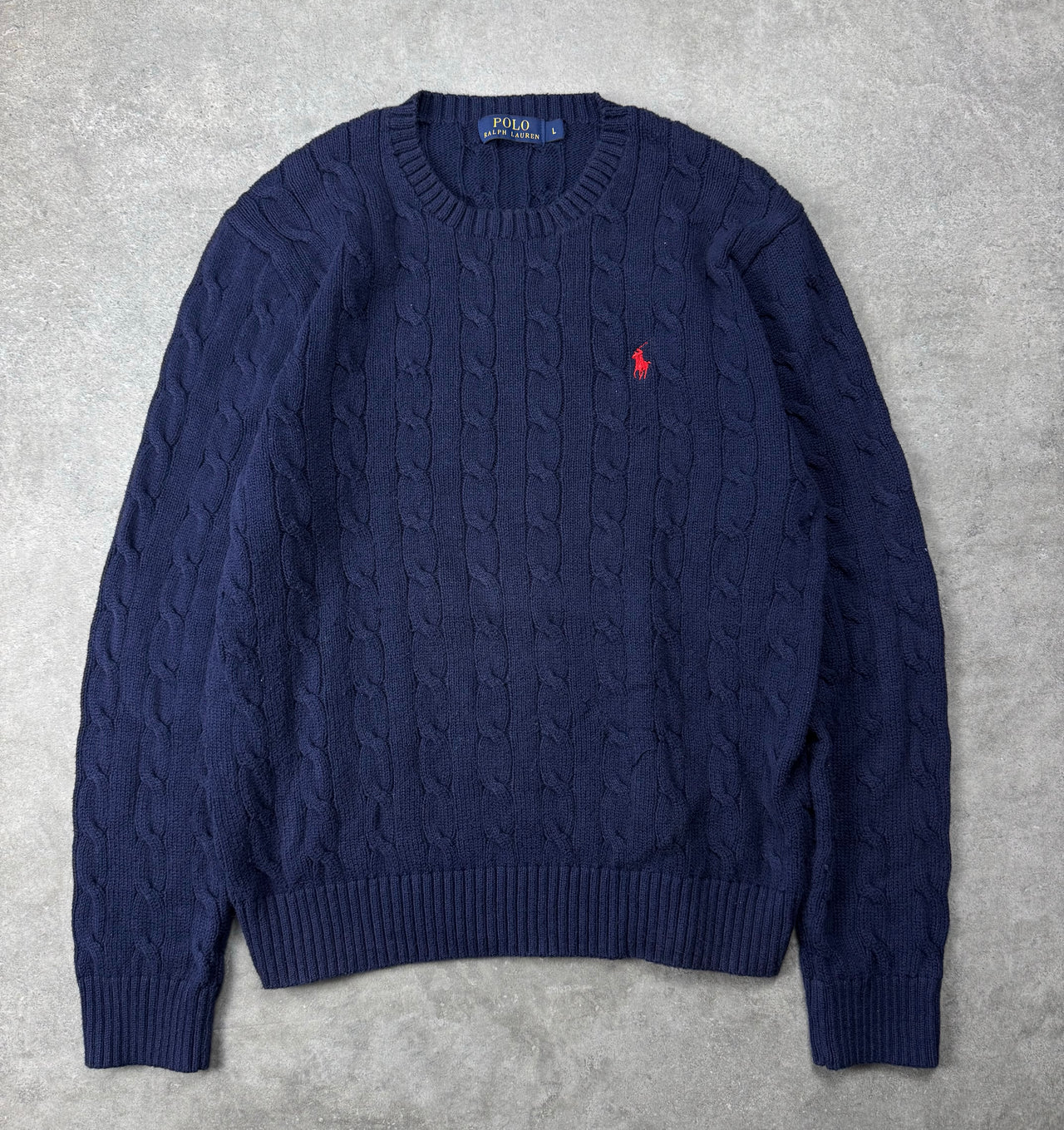 Maglione Cable Knit Vintage Ralph Lauren (L)