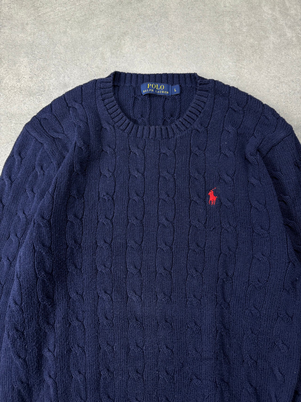 Maglione Cable Knit Vintage Ralph Lauren (L)