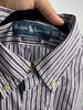 Camicia Ralph Lauren riga bianca e viola - L