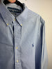 Camicia Ralph Lauren azzurra a quadretto - XL Custom Fit