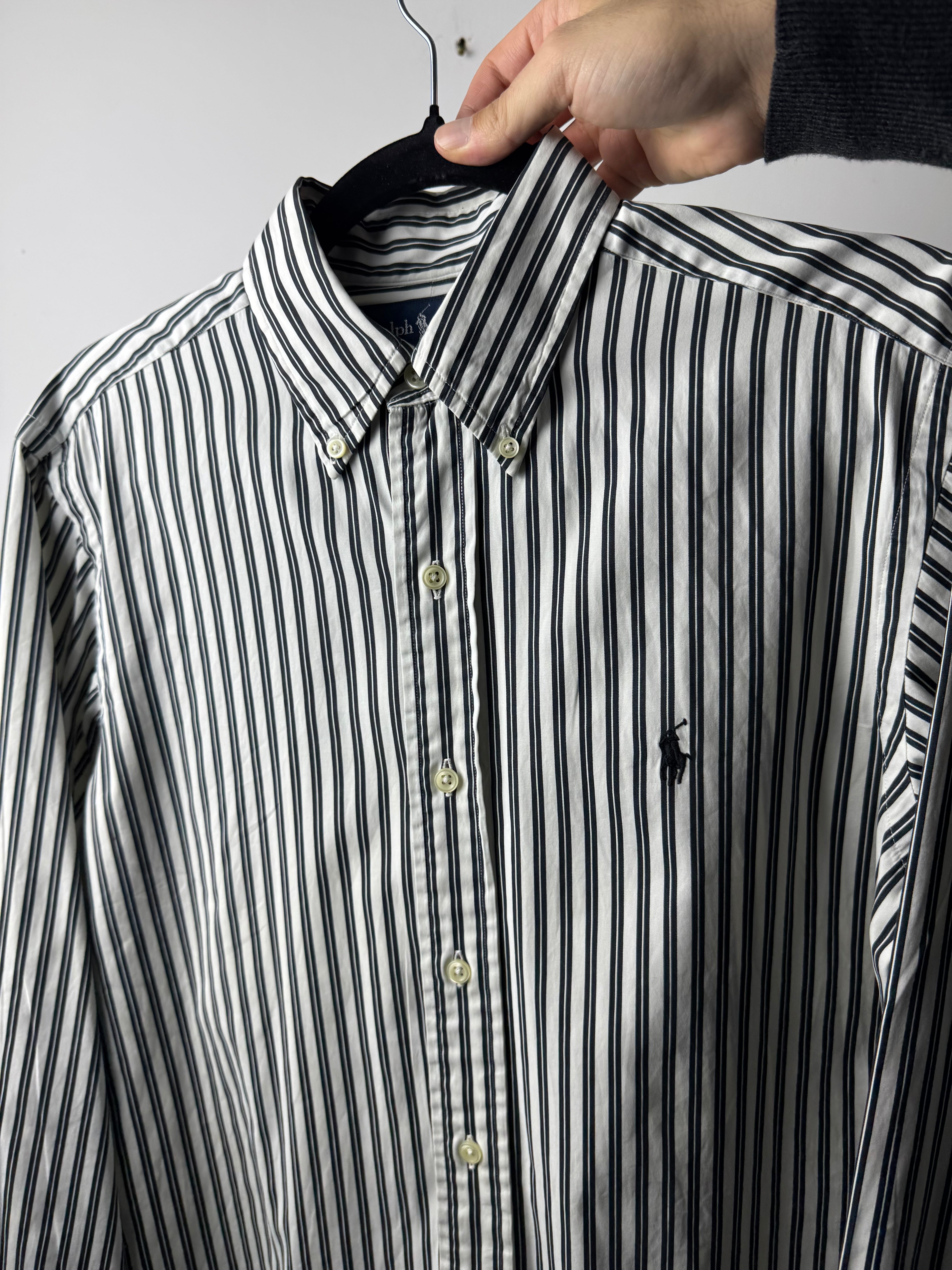 Camicia Ralph Lauren bianca e nera - S