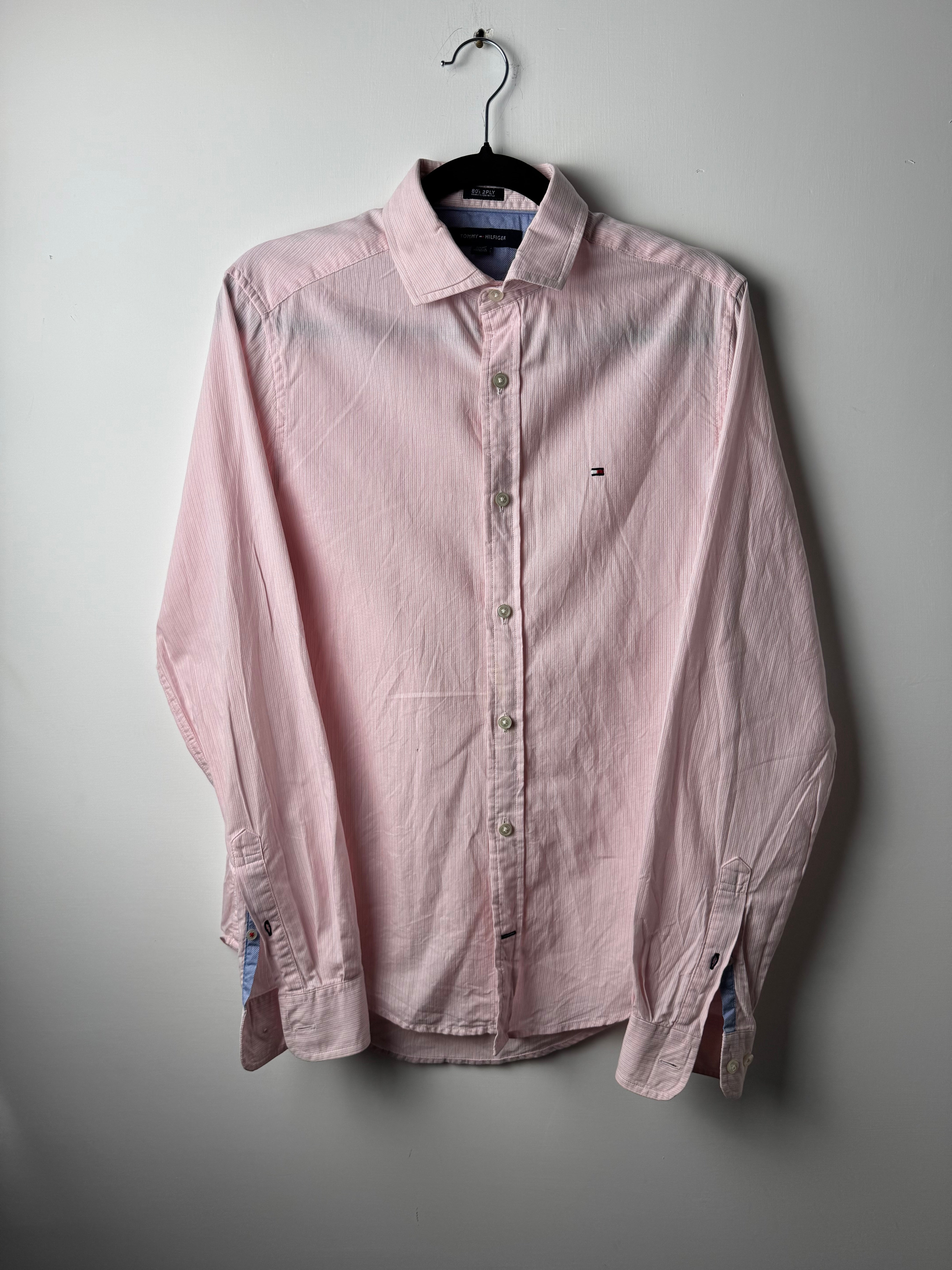 Camicia Tommy Hilfiger Rosa a righino - XS Donna