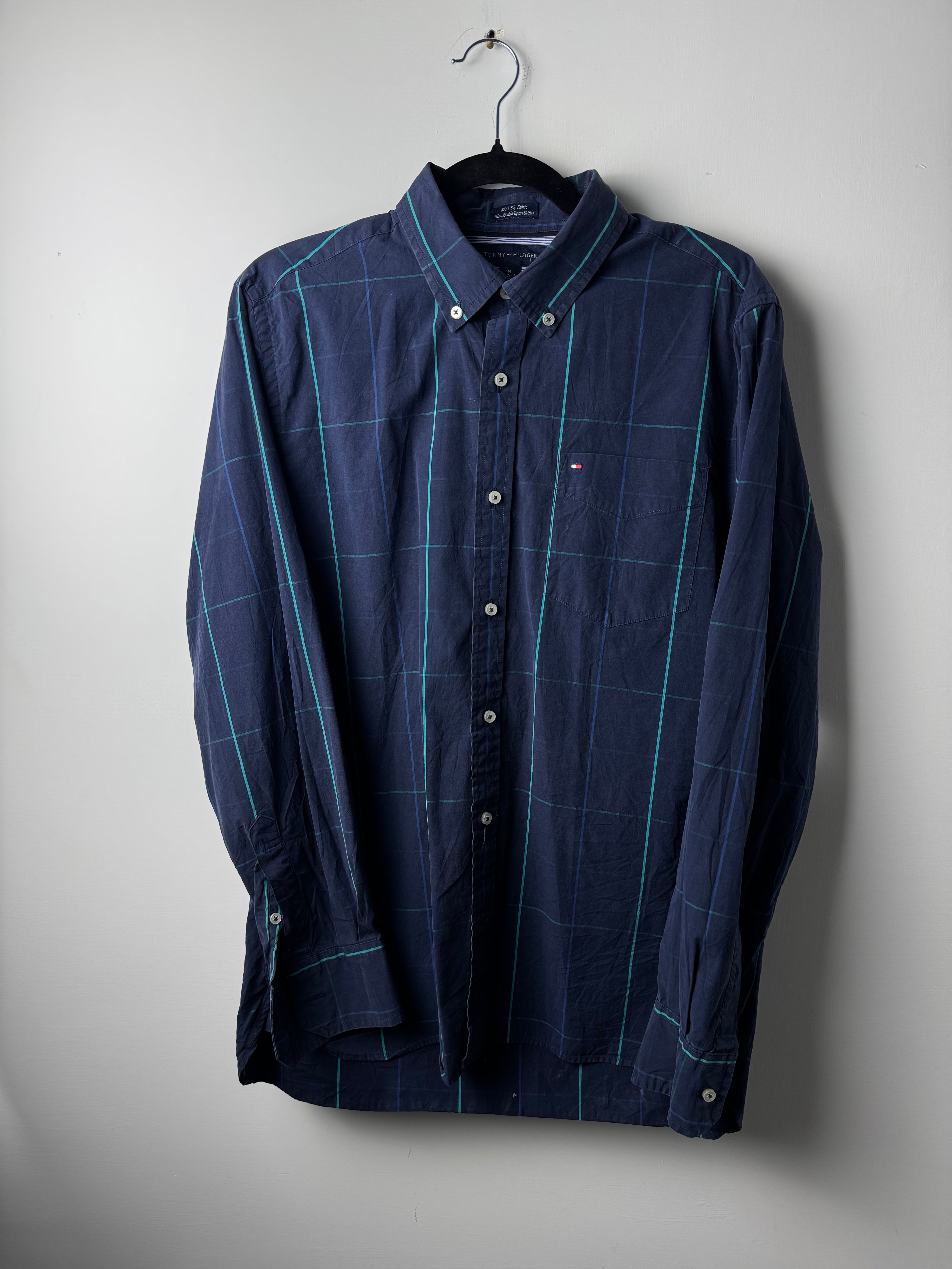 Camicia Tommy Hilfiger Blu a quadri - M