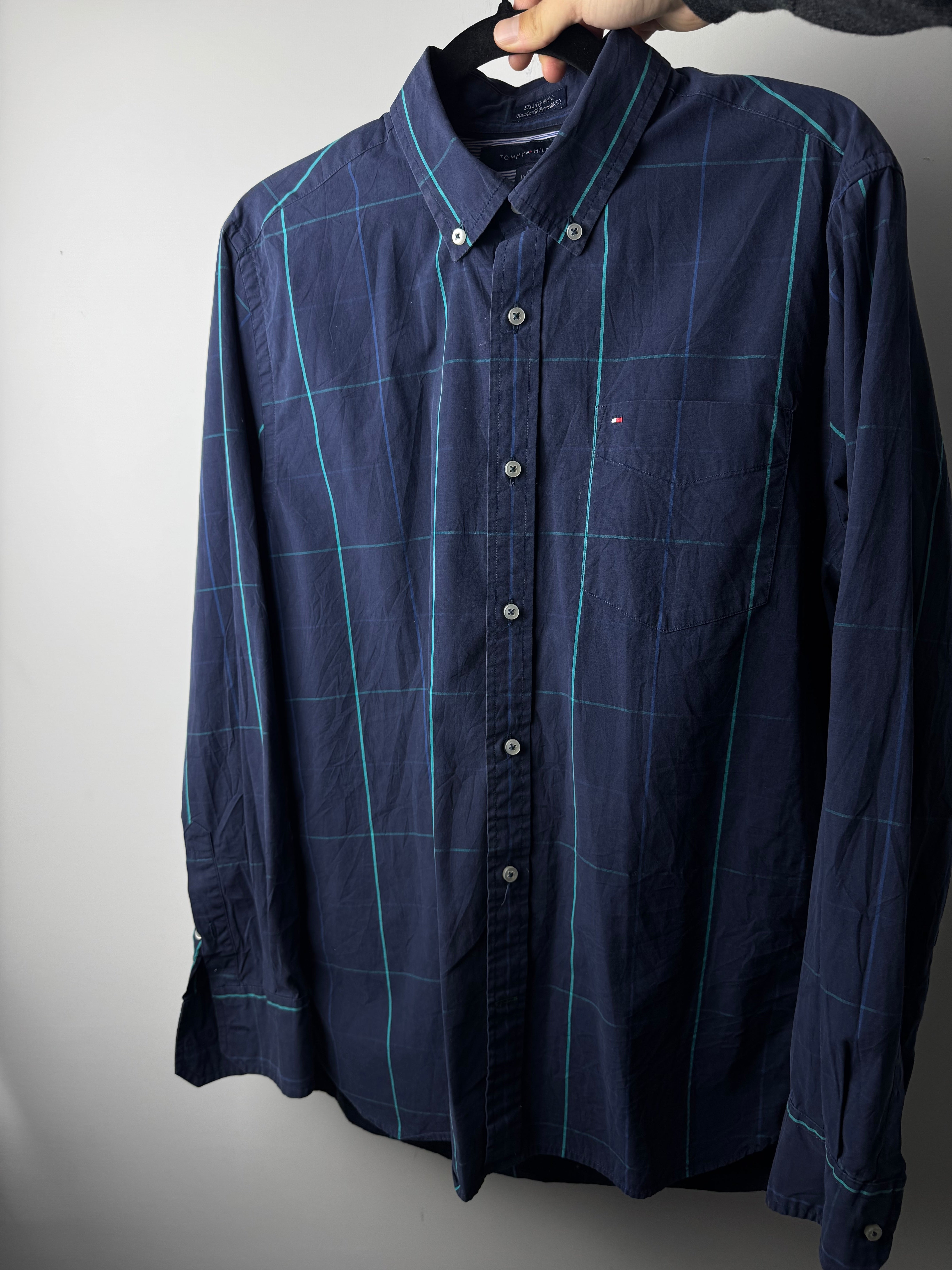 Camicia Tommy Hilfiger Blu a quadri - M