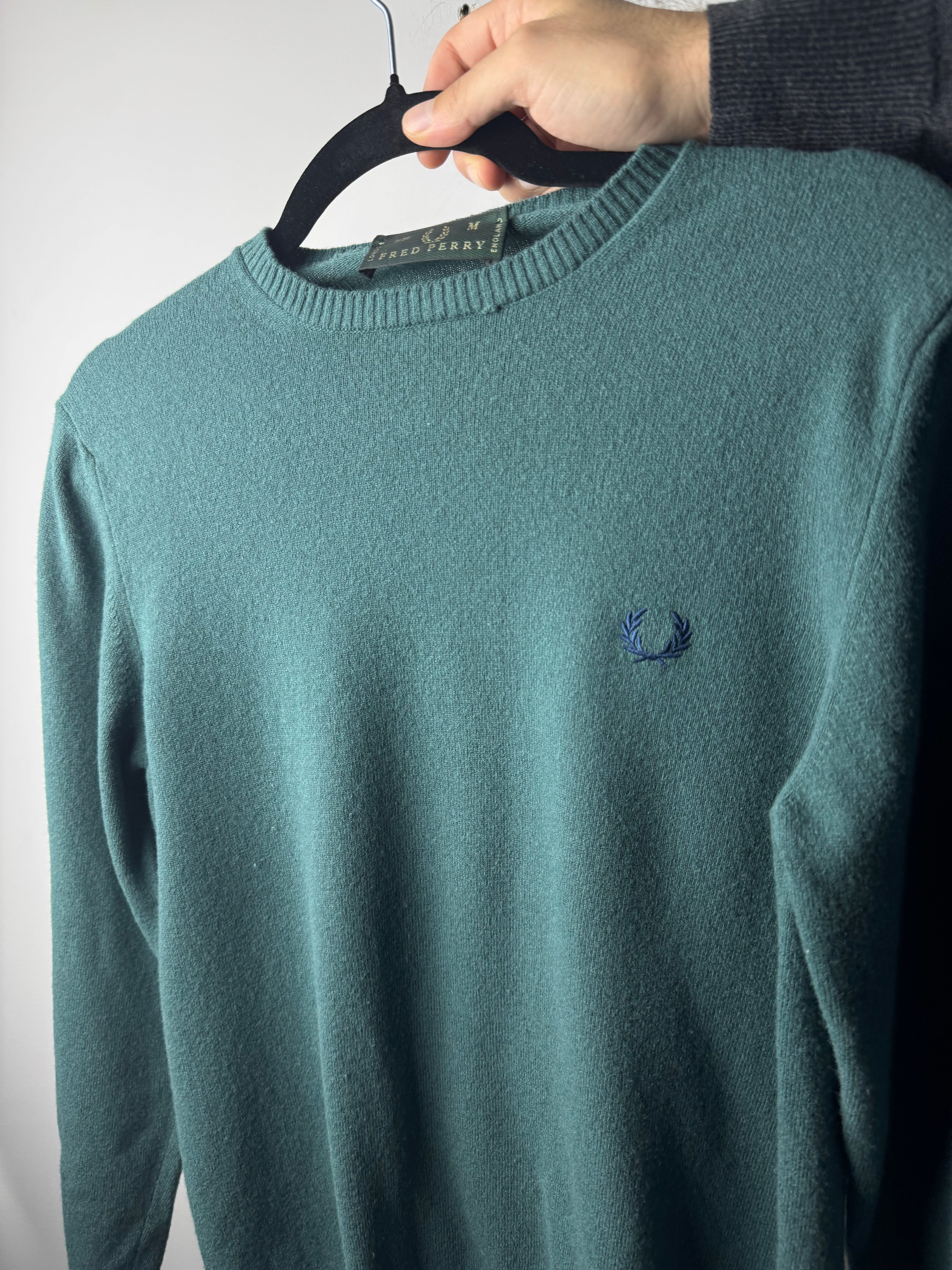 Maglione Fred Perry Verde scuro - M