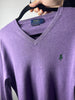 Maglione scollo a V Ralph Lauren Viola - XS