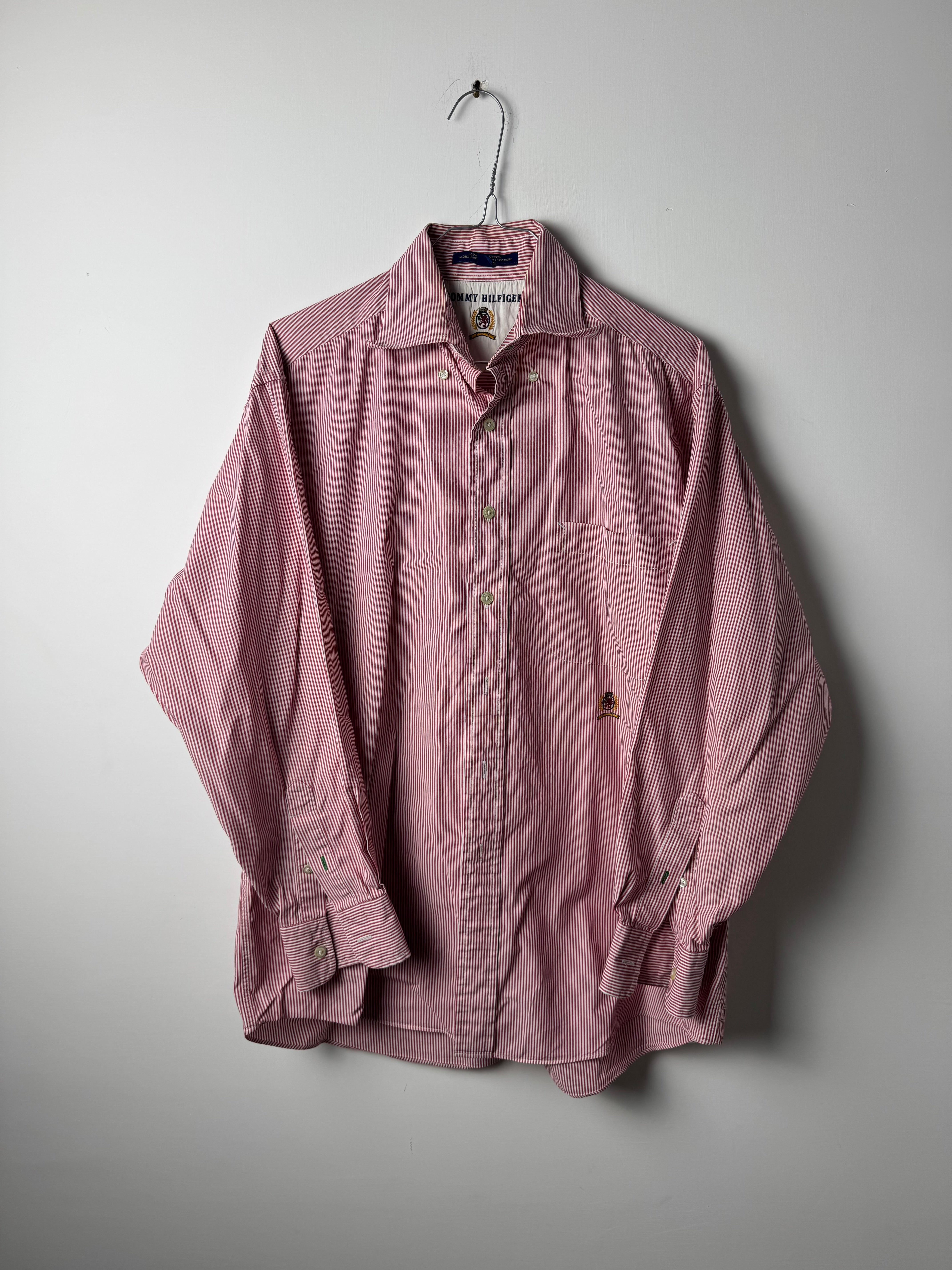 Camicia Tommy Hilfiger a riga rossa - M