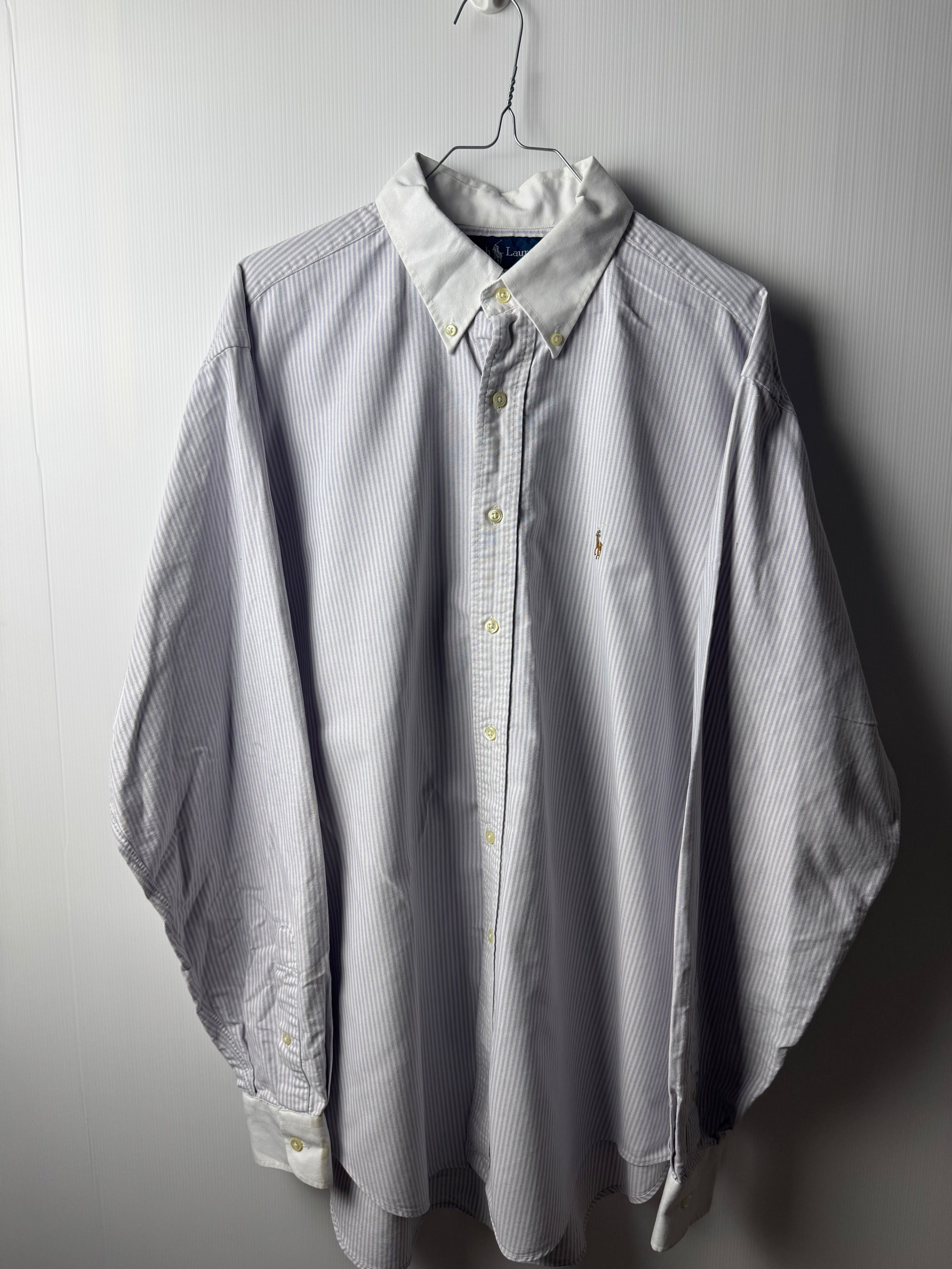 Camicia Ralph Lauren a riga lilla - L/XL