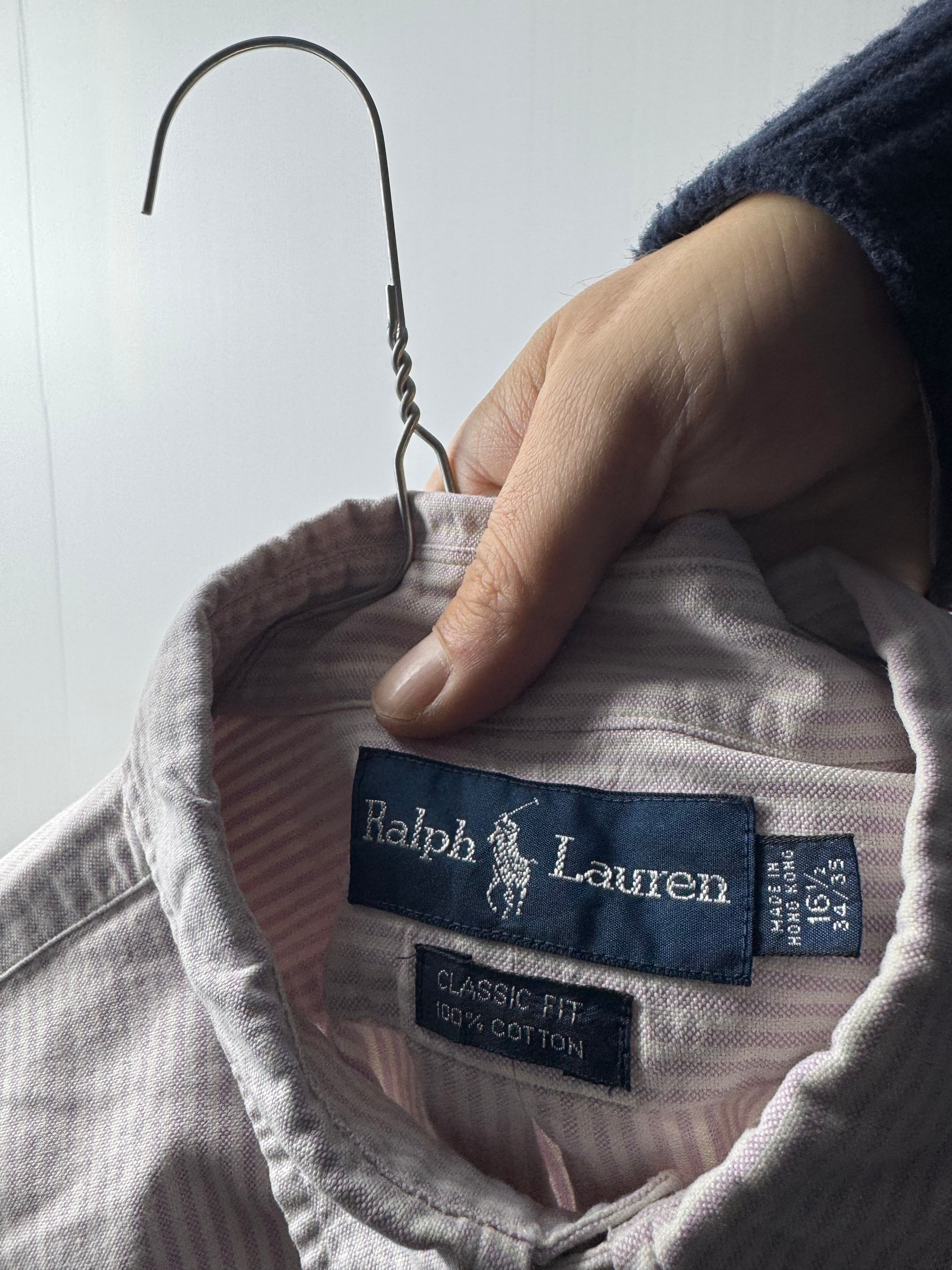 Camicia Ralph Lauren a riga lilla - L