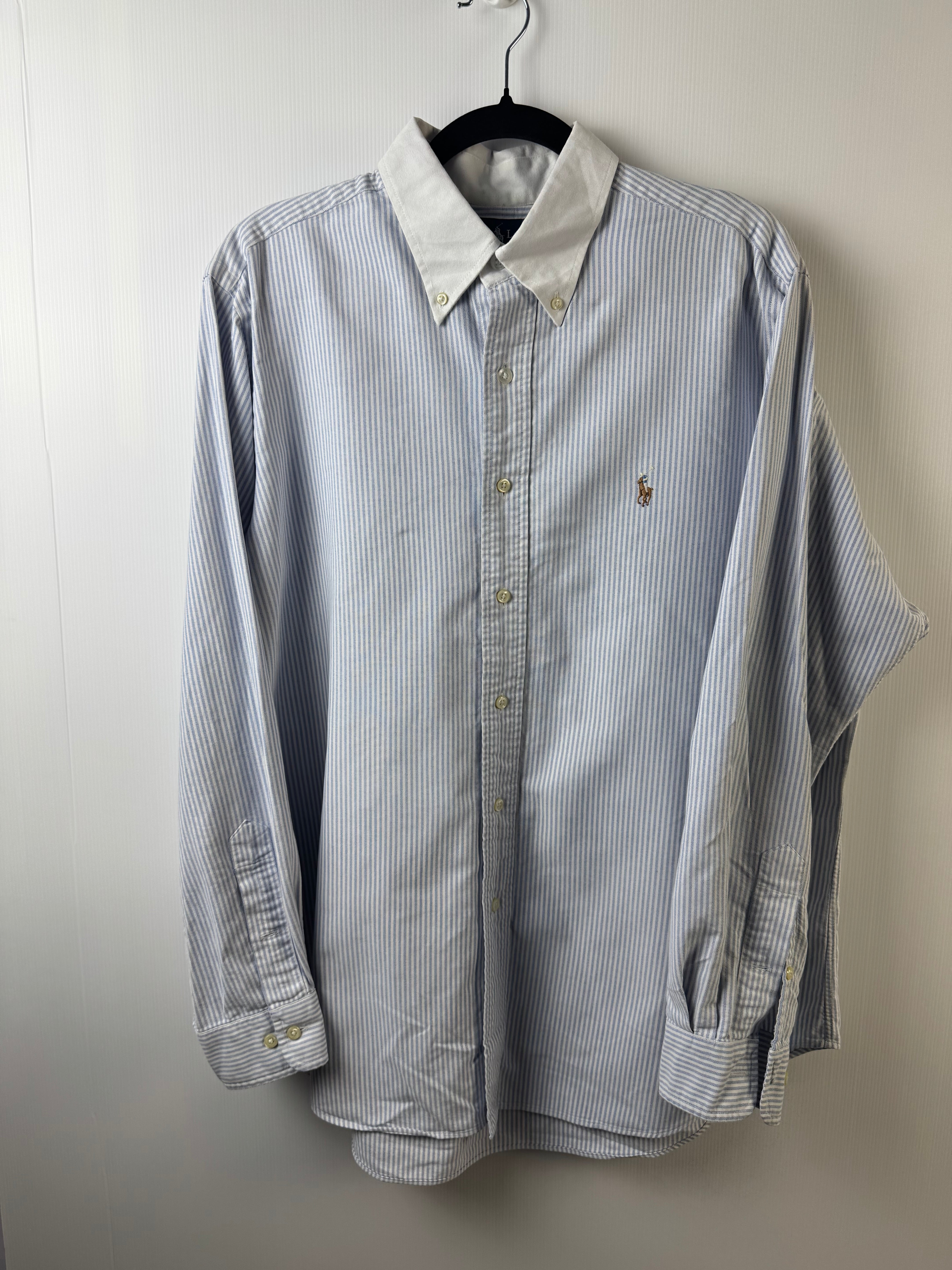 Camicia Ralph Lauren a riga azzurra - L