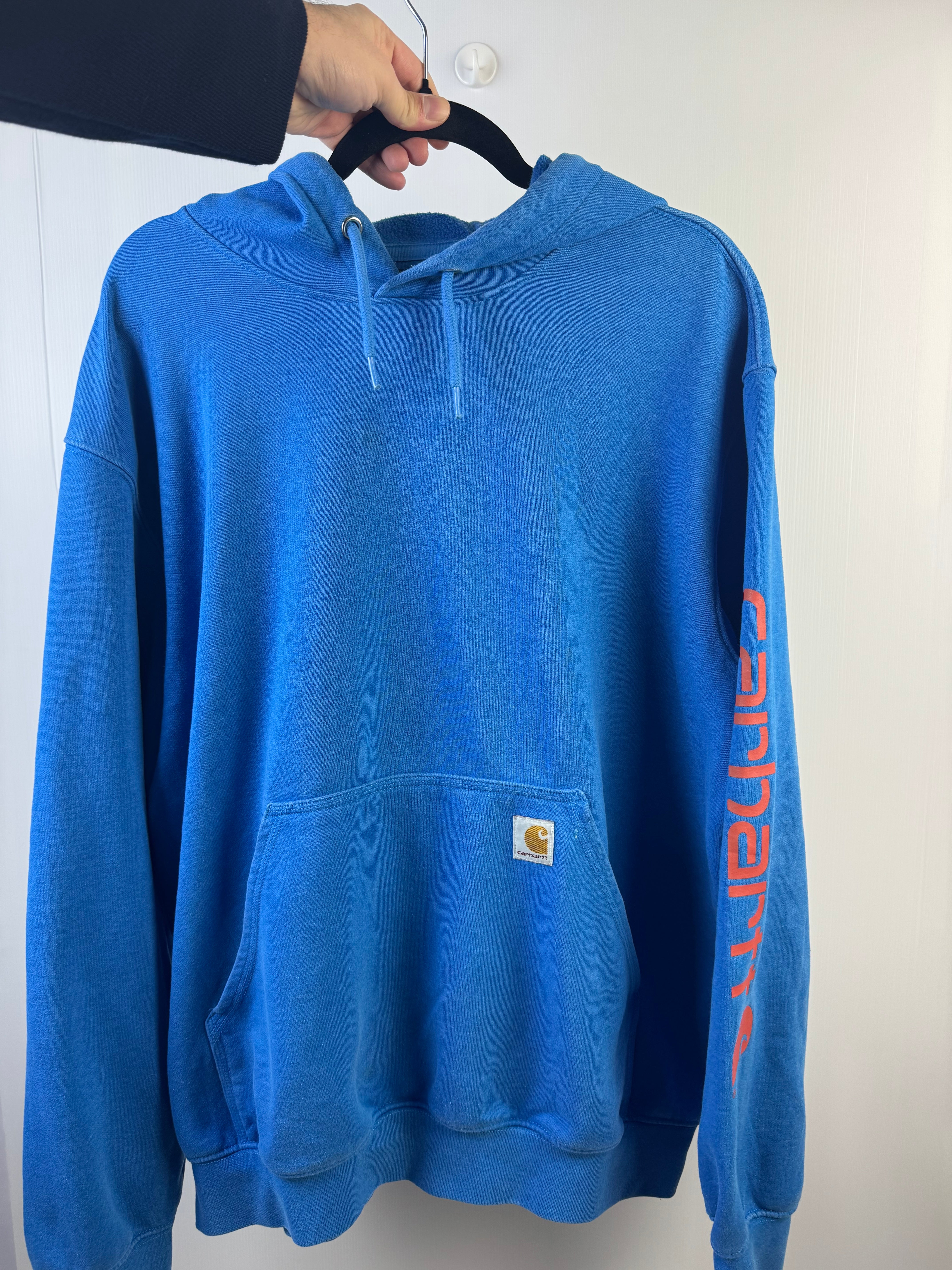 Felpa Carhartt azzurro e arancio - L