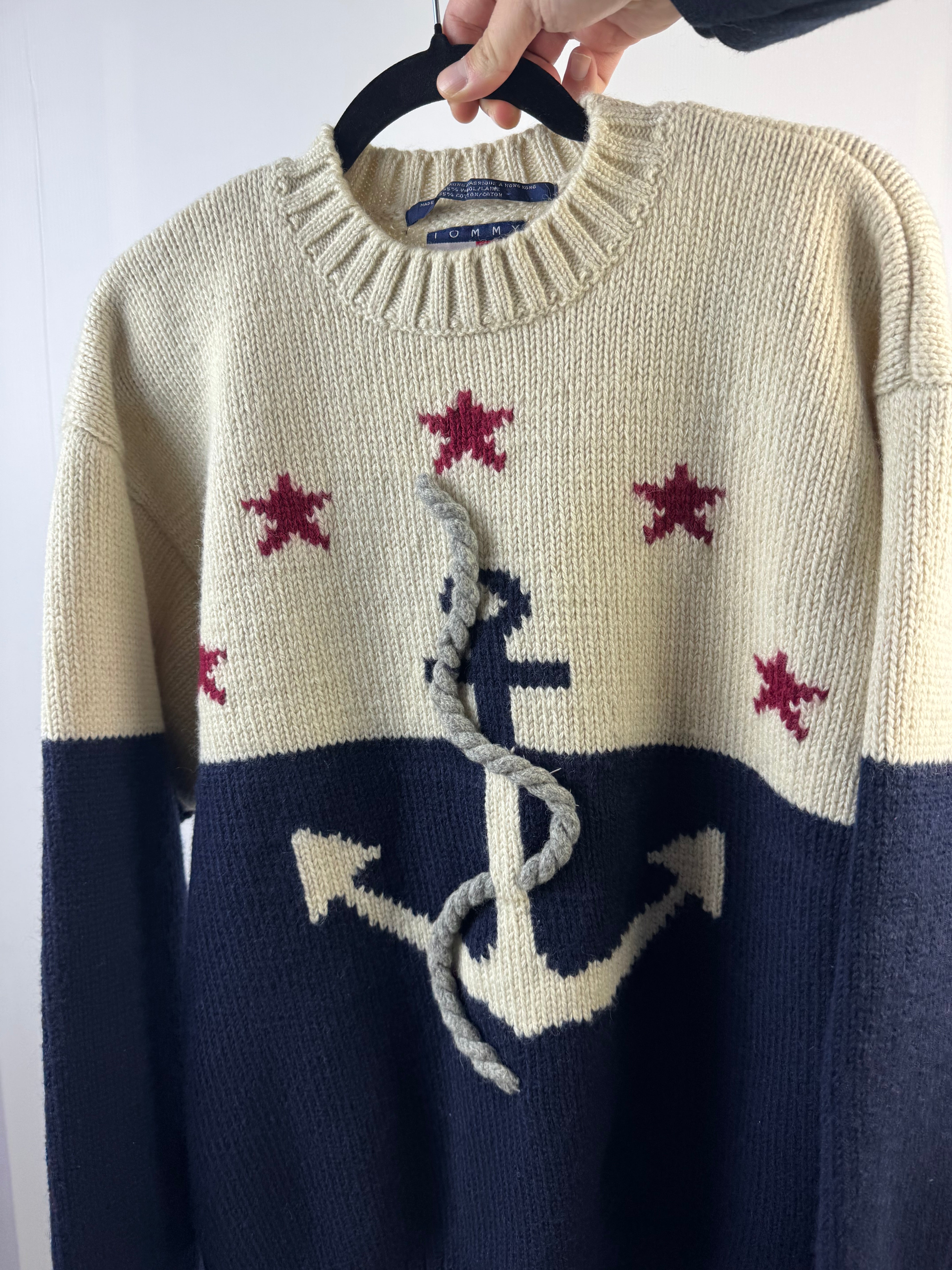 Maglione Tommy Hilfiger con ancora - XL