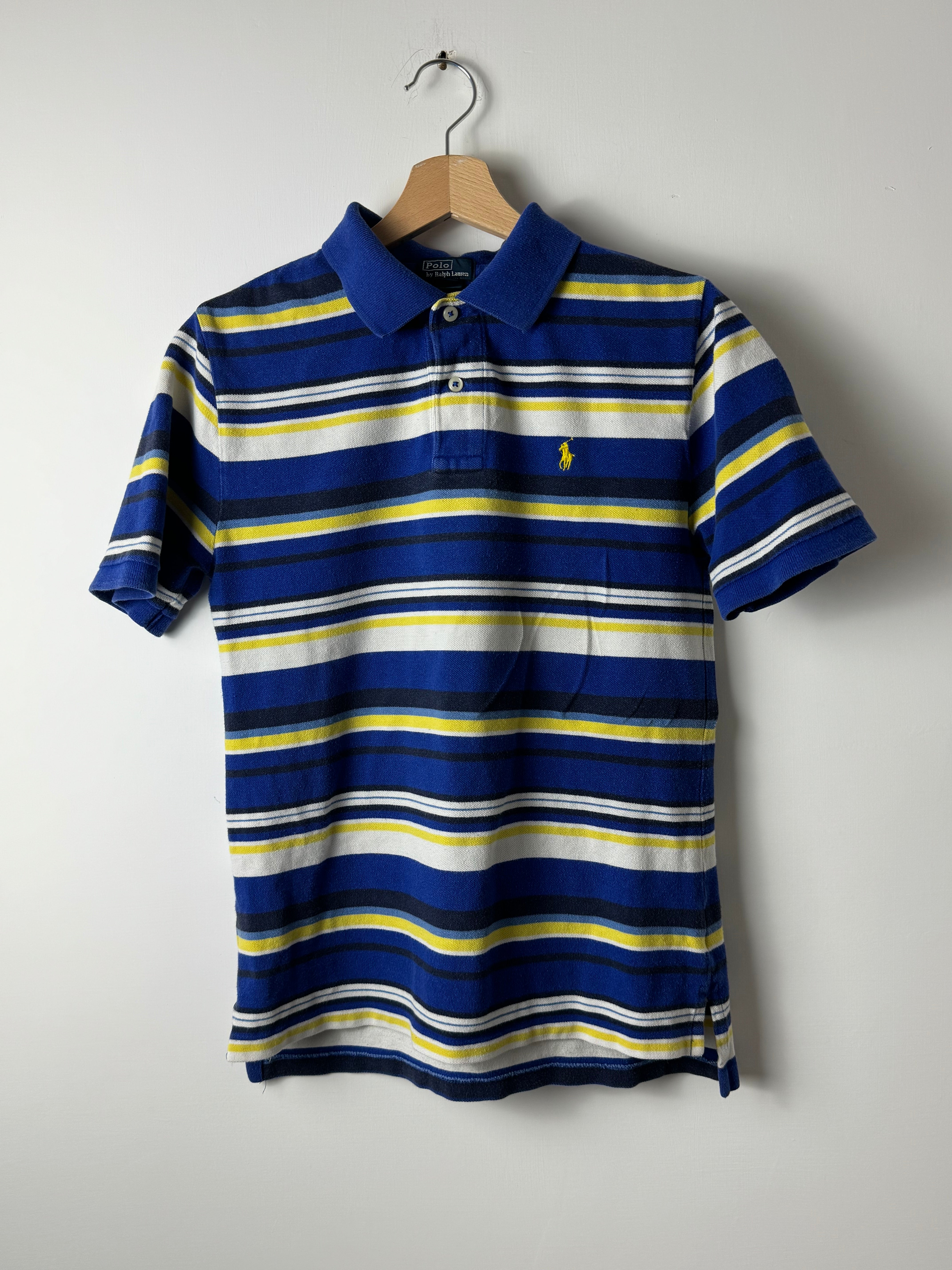 Polo Ralph Lauren a righe Gialle e Blu - XS - Barrique Vintage Shop