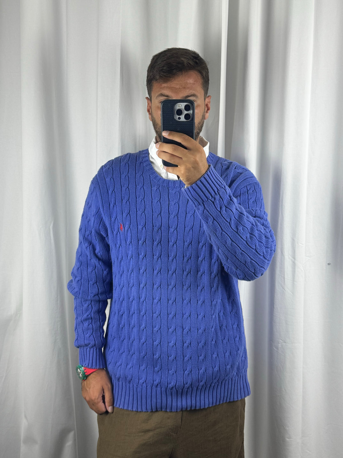 Maglione Cable Knit Vintage Ralph Lauren (XL)