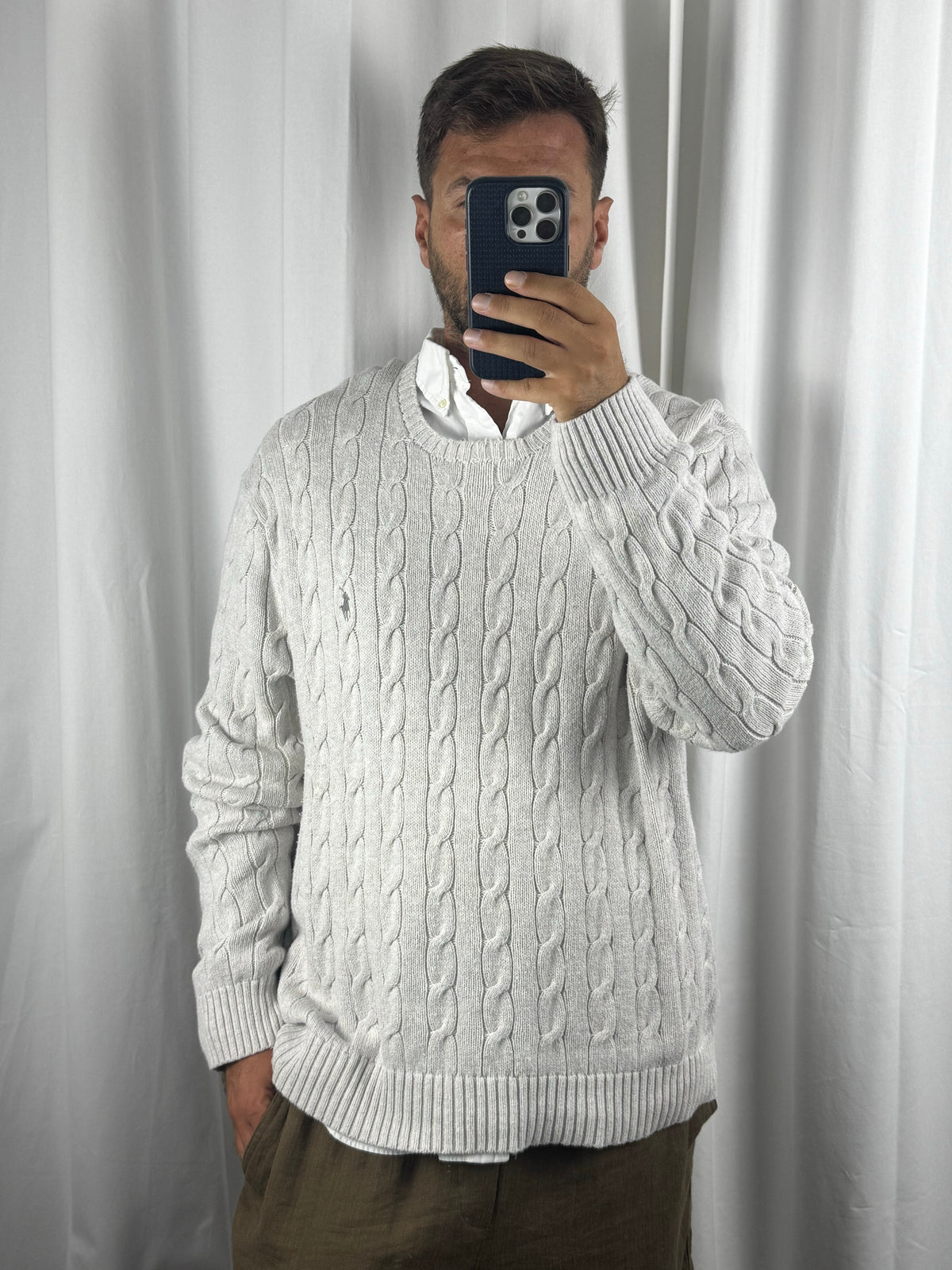 Maglione Cable Knit Vintage Ralph Lauren (XXL)