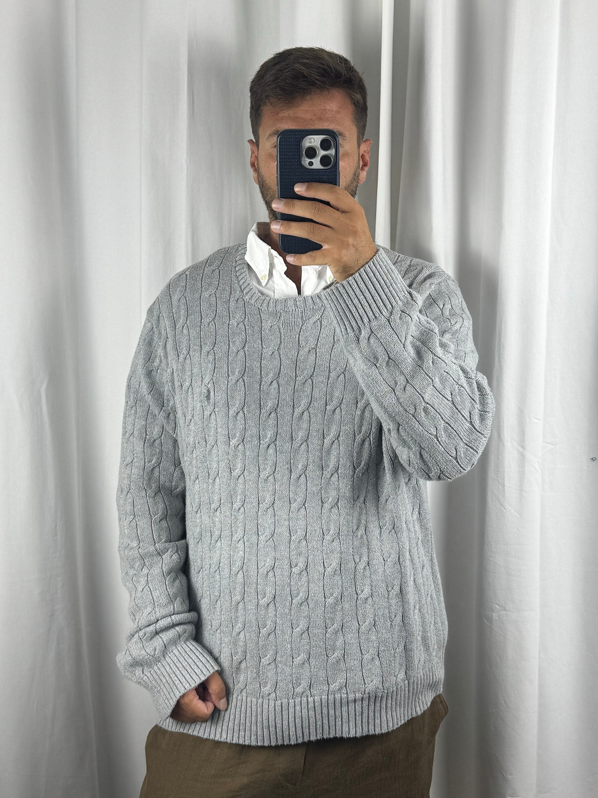 Ralph Lauren Vintage Cable Knit Sweater (XXL)